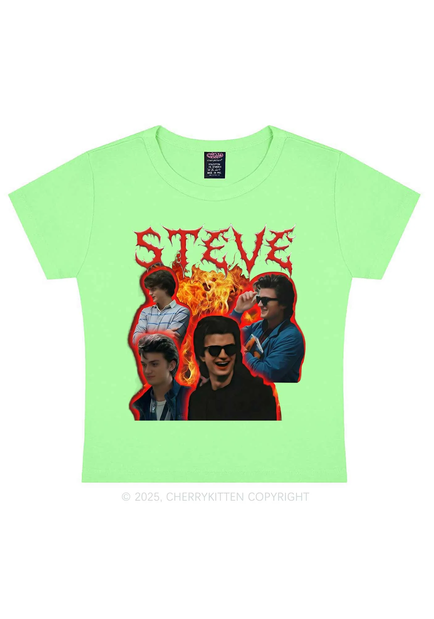 SH Flame Vibe Y2K Baby Tee Cherrykitten - Image 12