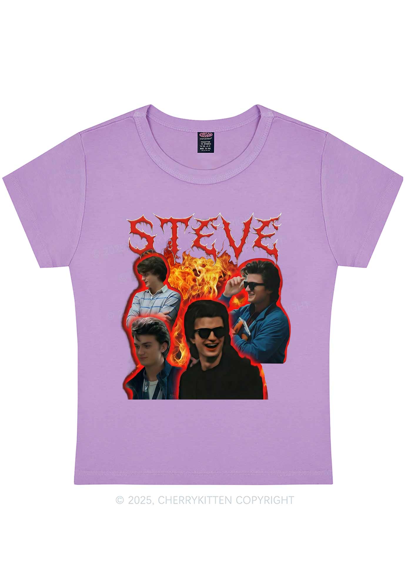 SH Flame Vibe Y2K Baby Tee Cherrykitten - Image 5