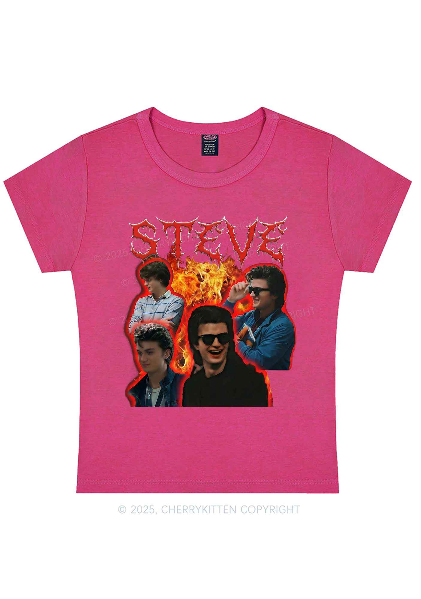SH Flame Vibe Y2K Baby Tee Cherrykitten - Image 6