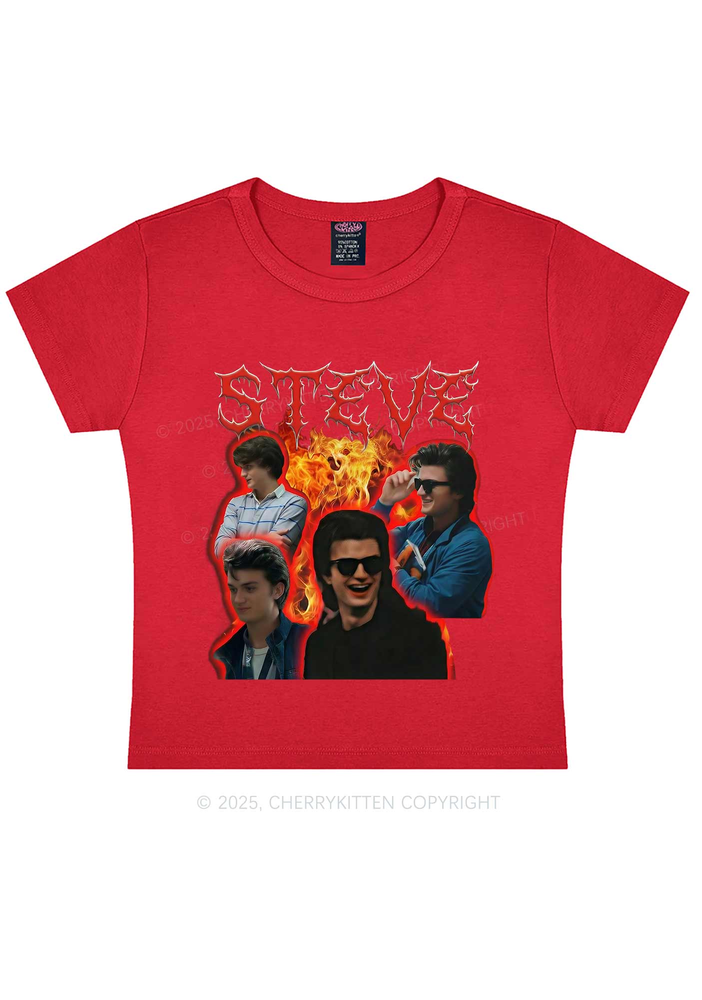 SH Flame Vibe Y2K Baby Tee Cherrykitten - Image 8