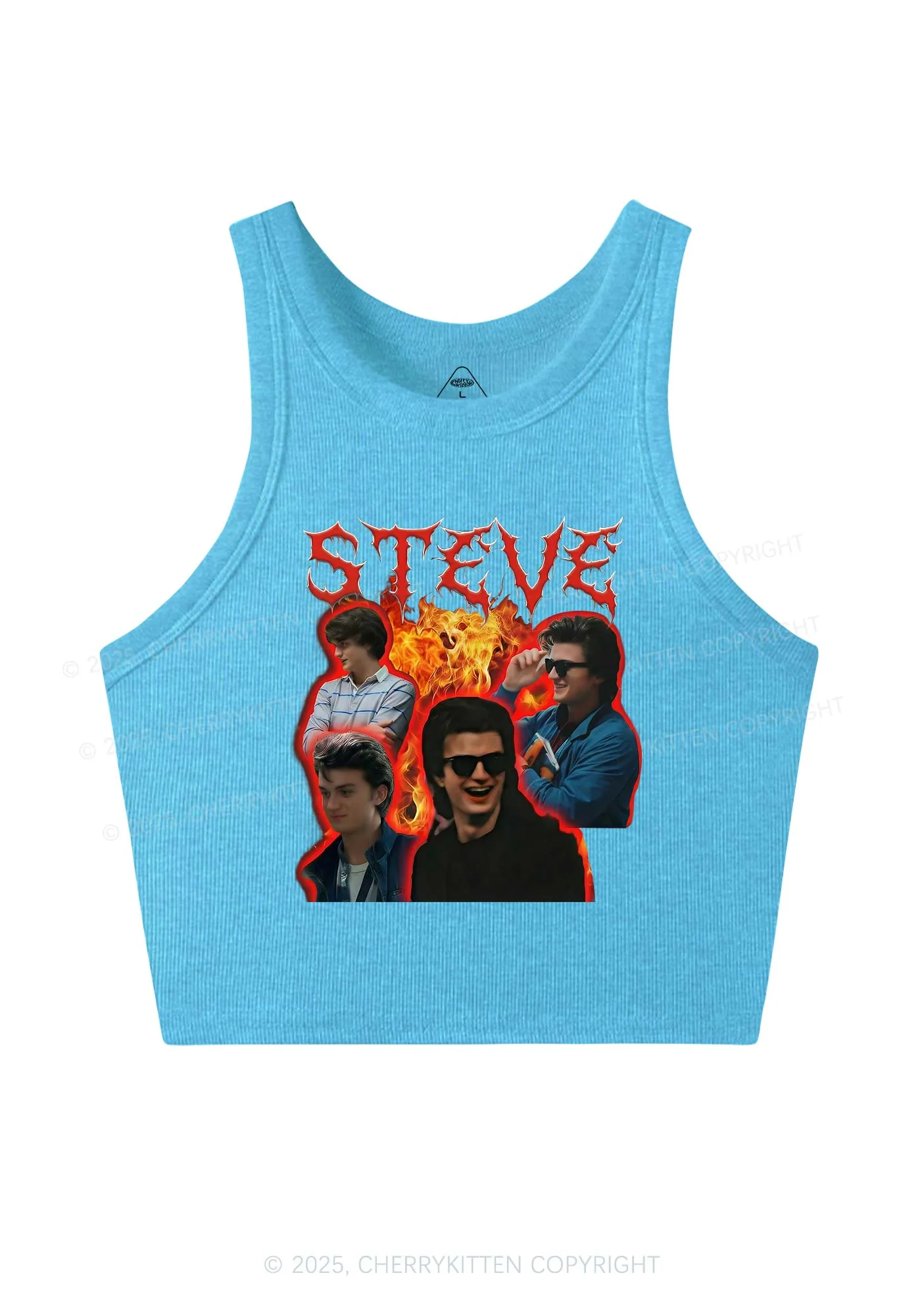 SH Flame Vibe Y2K Crop Tank Top Cherrykitten - Image 4