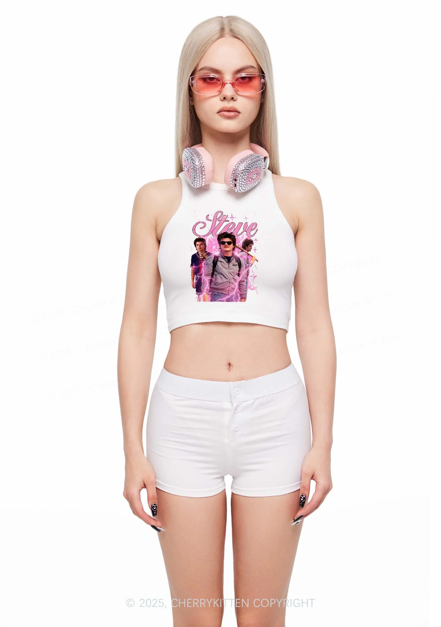 SH Pastel Spark Y2K Crop Tank Top Cherrykitten - Image 2