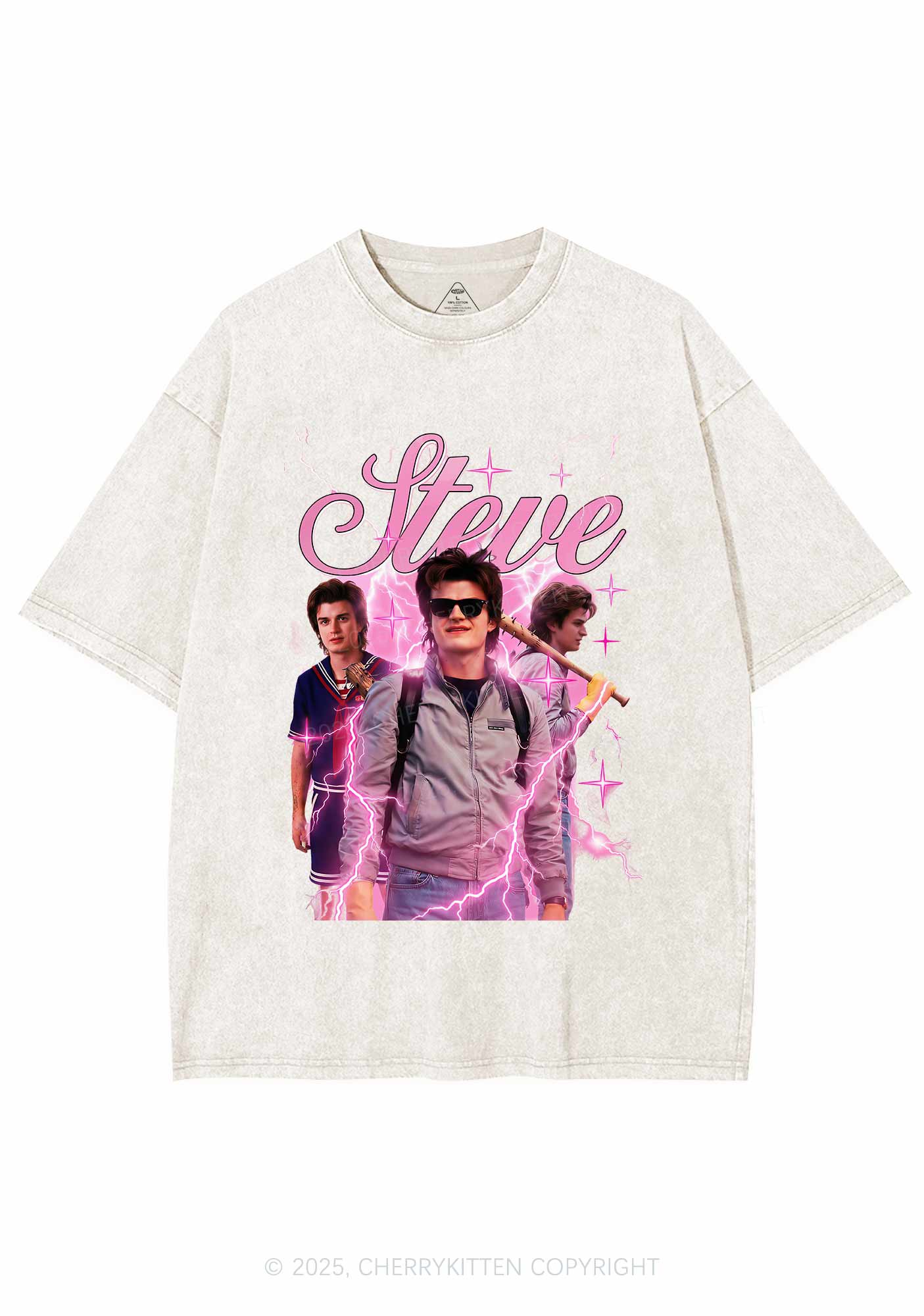 SH Pastel Spark Y2K Shirts Washed Tee Cherrykitten - Image 4