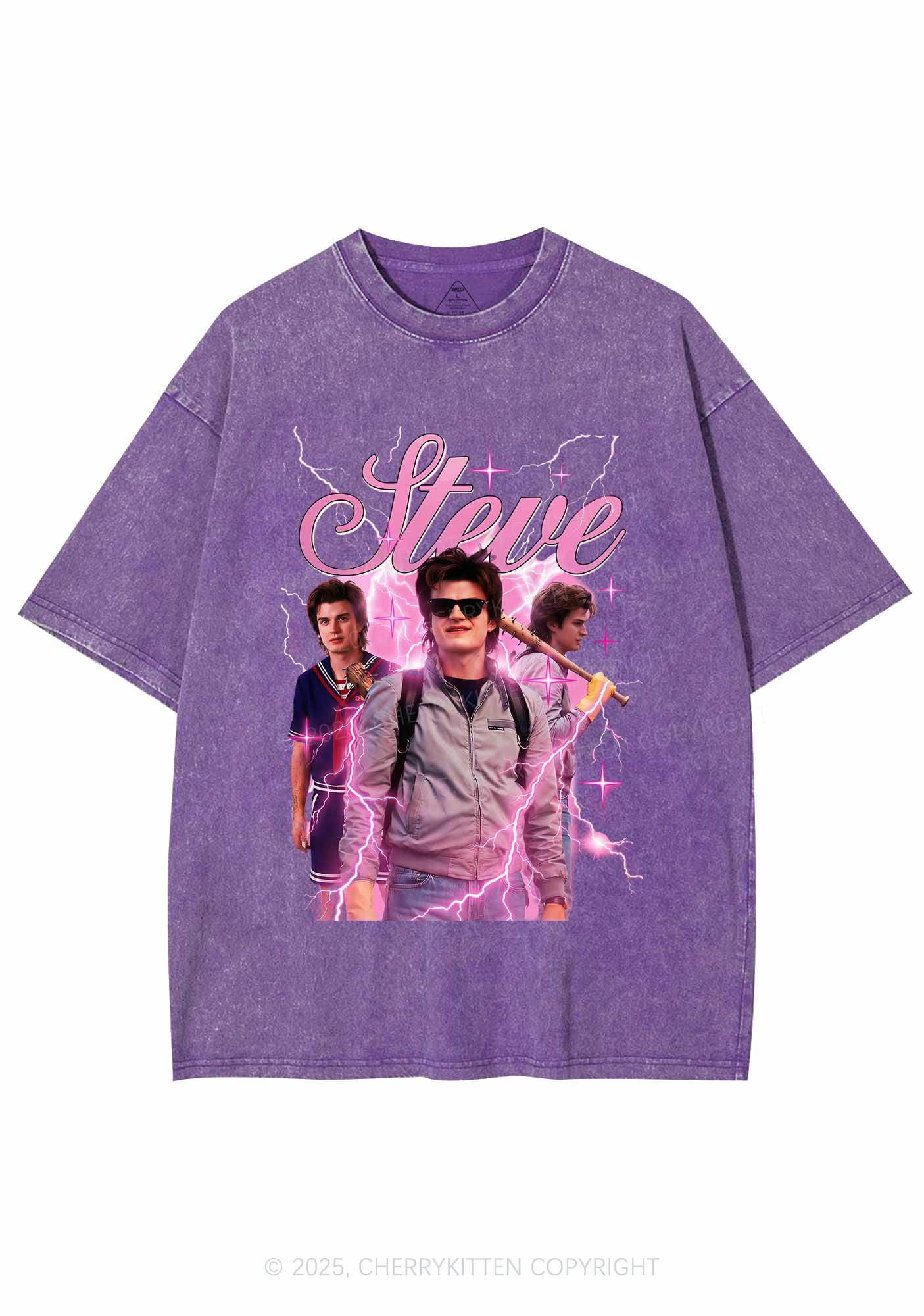 SH Pastel Spark Y2K Shirts Washed Tee Cherrykitten - Image 5