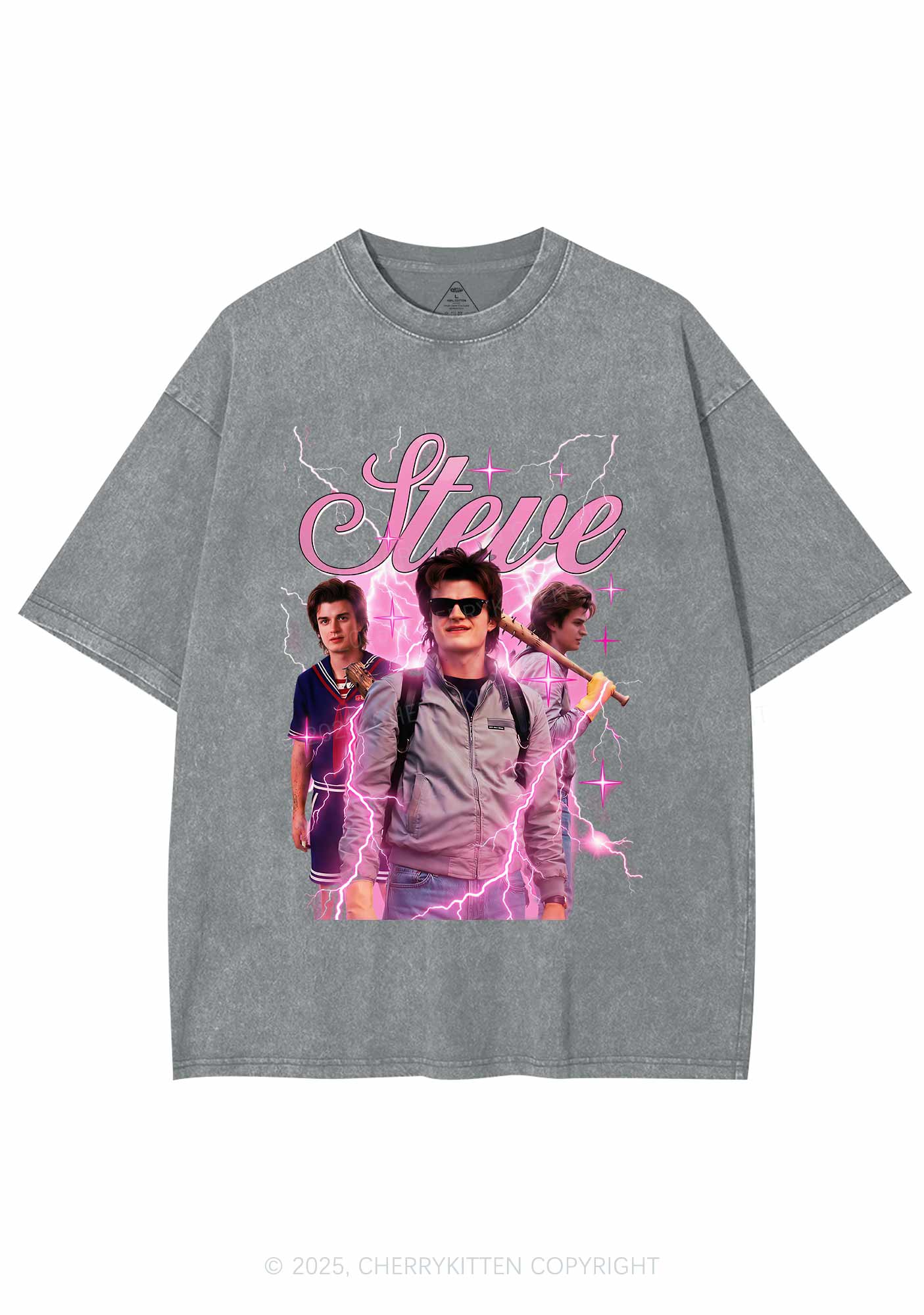 SH Pastel Spark Y2K Shirts Washed Tee Cherrykitten - Image 6