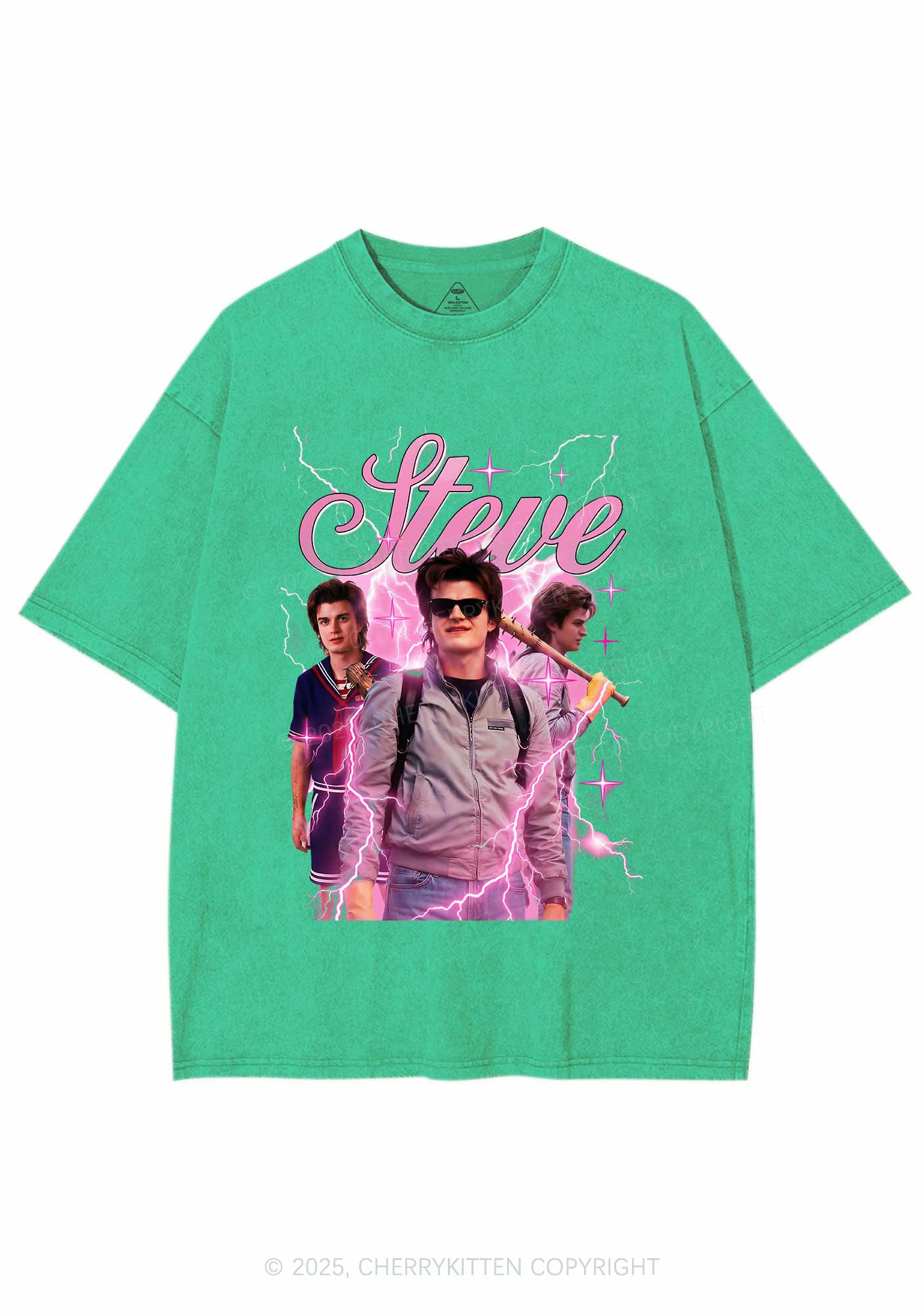 SH Pastel Spark Y2K Shirts Washed Tee Cherrykitten - Image 8
