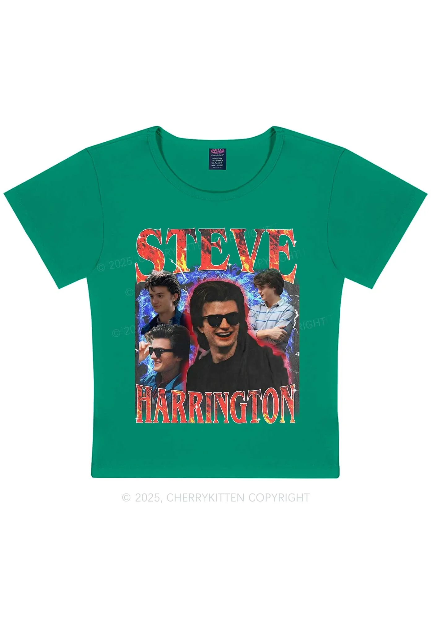 SH Red Blaze Y2K Baby Tee Cherrykitten - Image 10