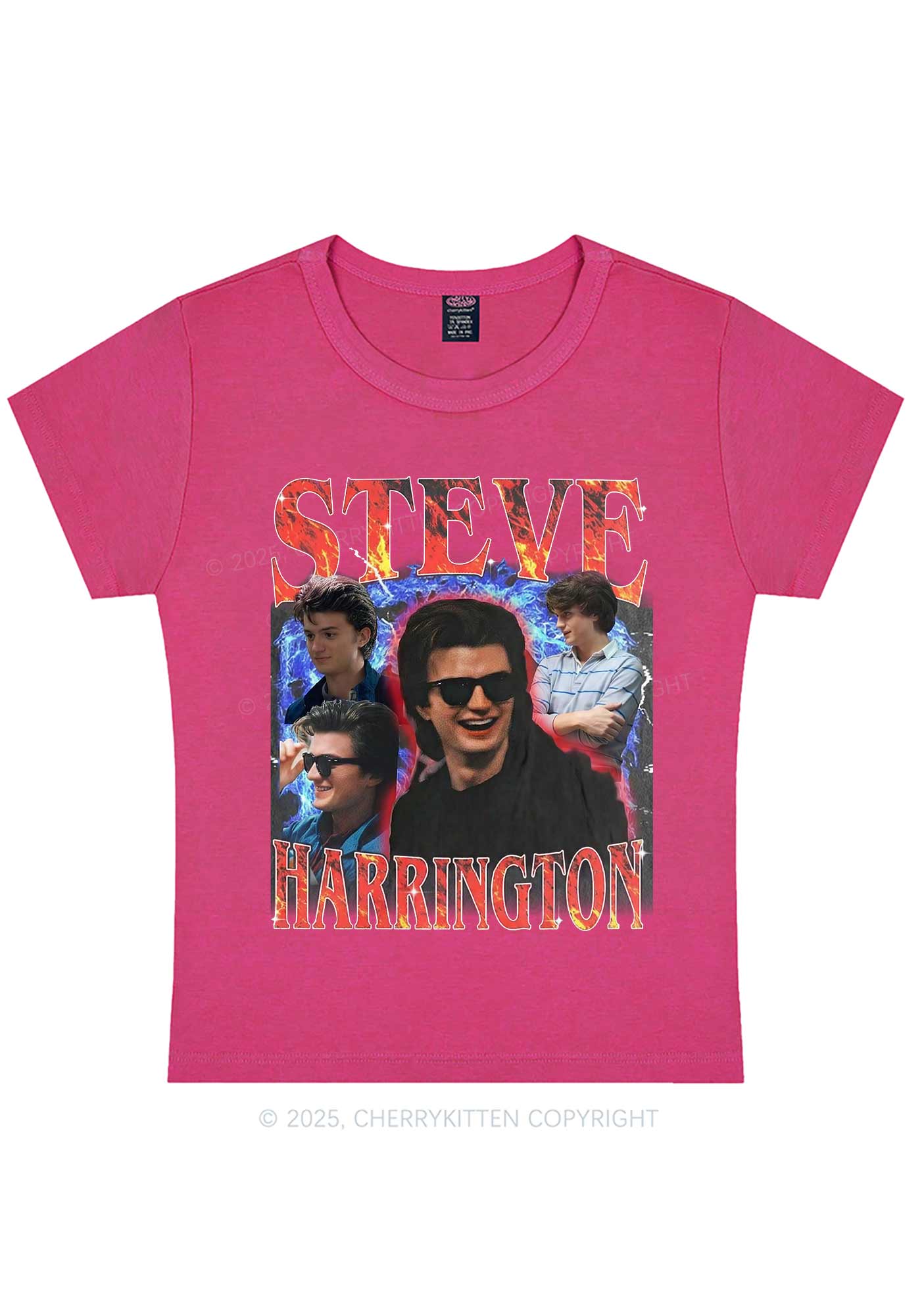 SH Red Blaze Y2K Baby Tee Cherrykitten - Image 6