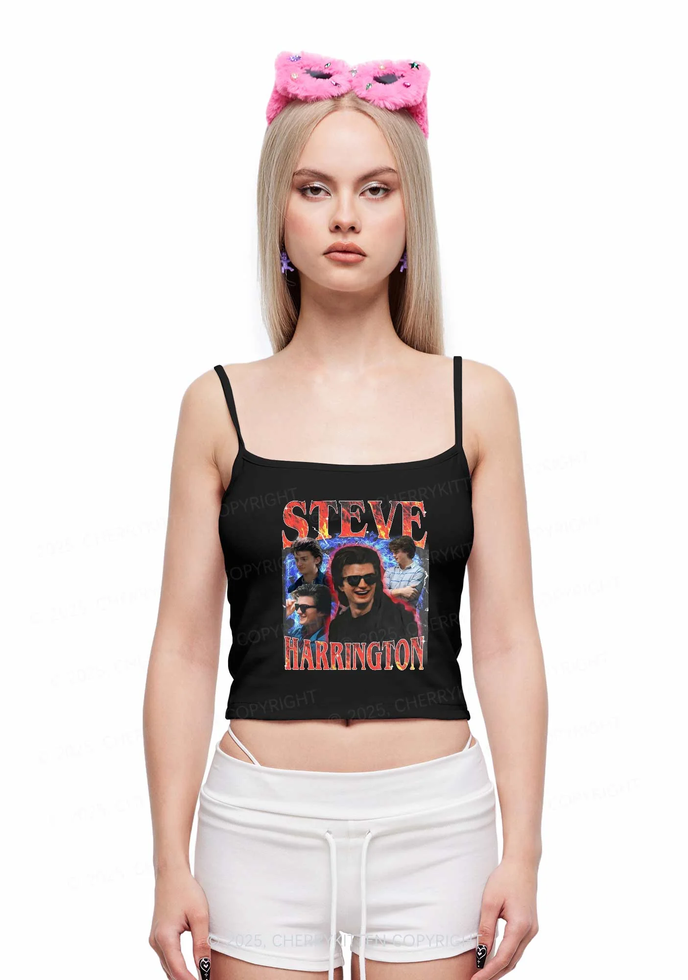 SH Red Blaze Y2K Spaghetti Strap Cami Cherrykitten - Image 2