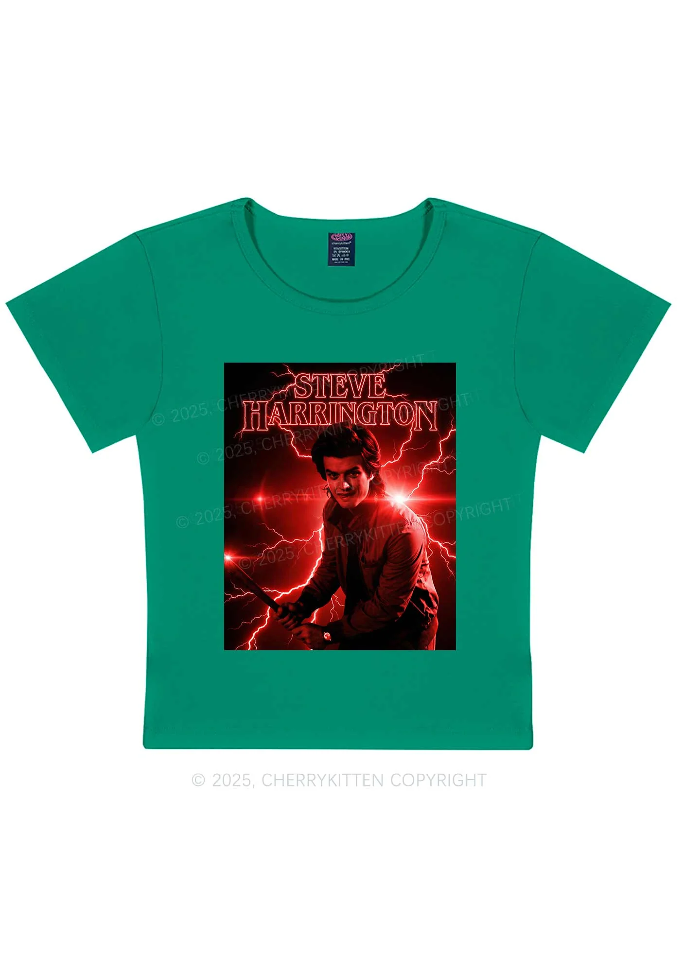 SH Red Lightning Y2K Baby Tee Cherrykitten - Image 10