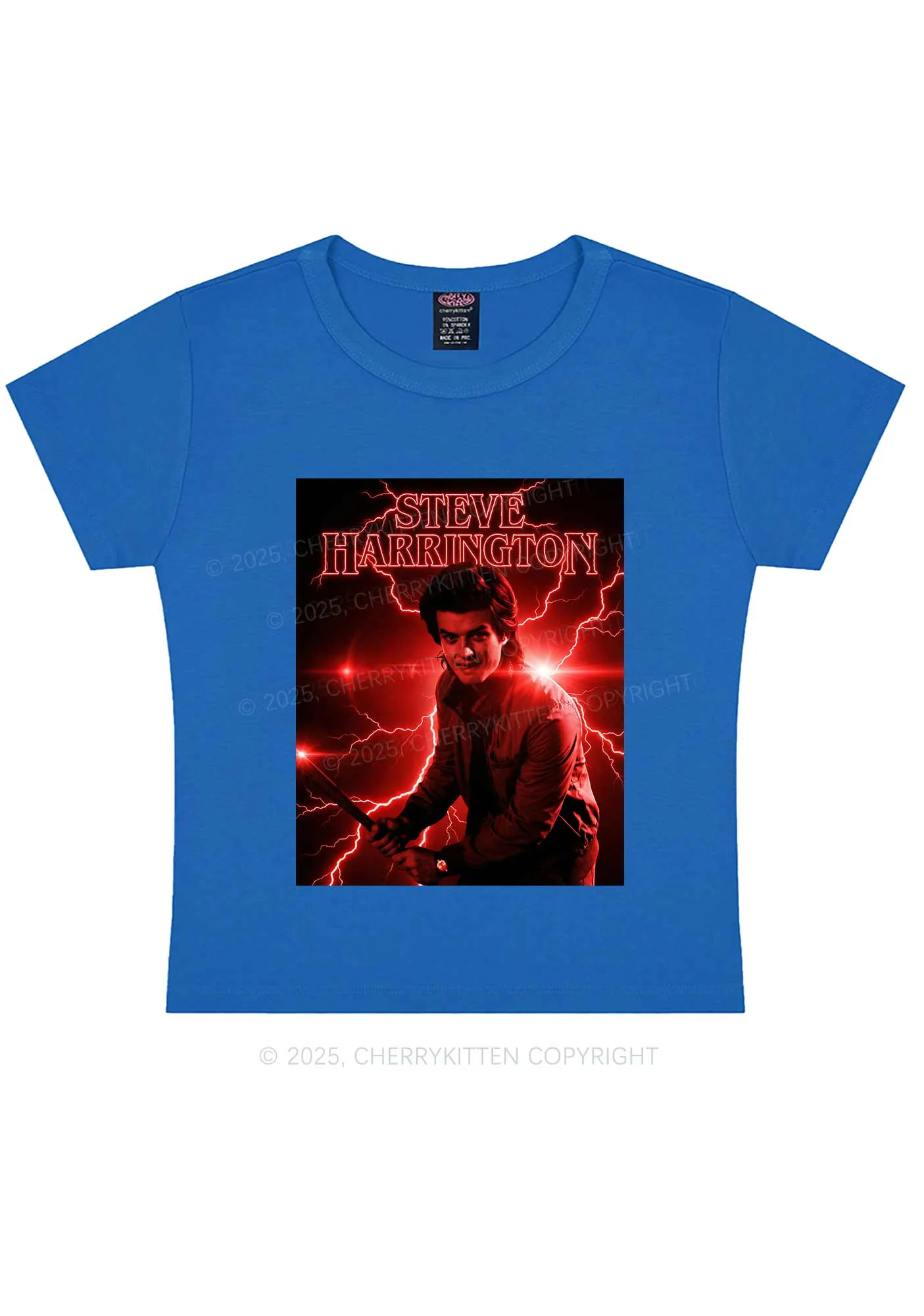 SH Red Lightning Y2K Baby Tee Cherrykitten - Image 9