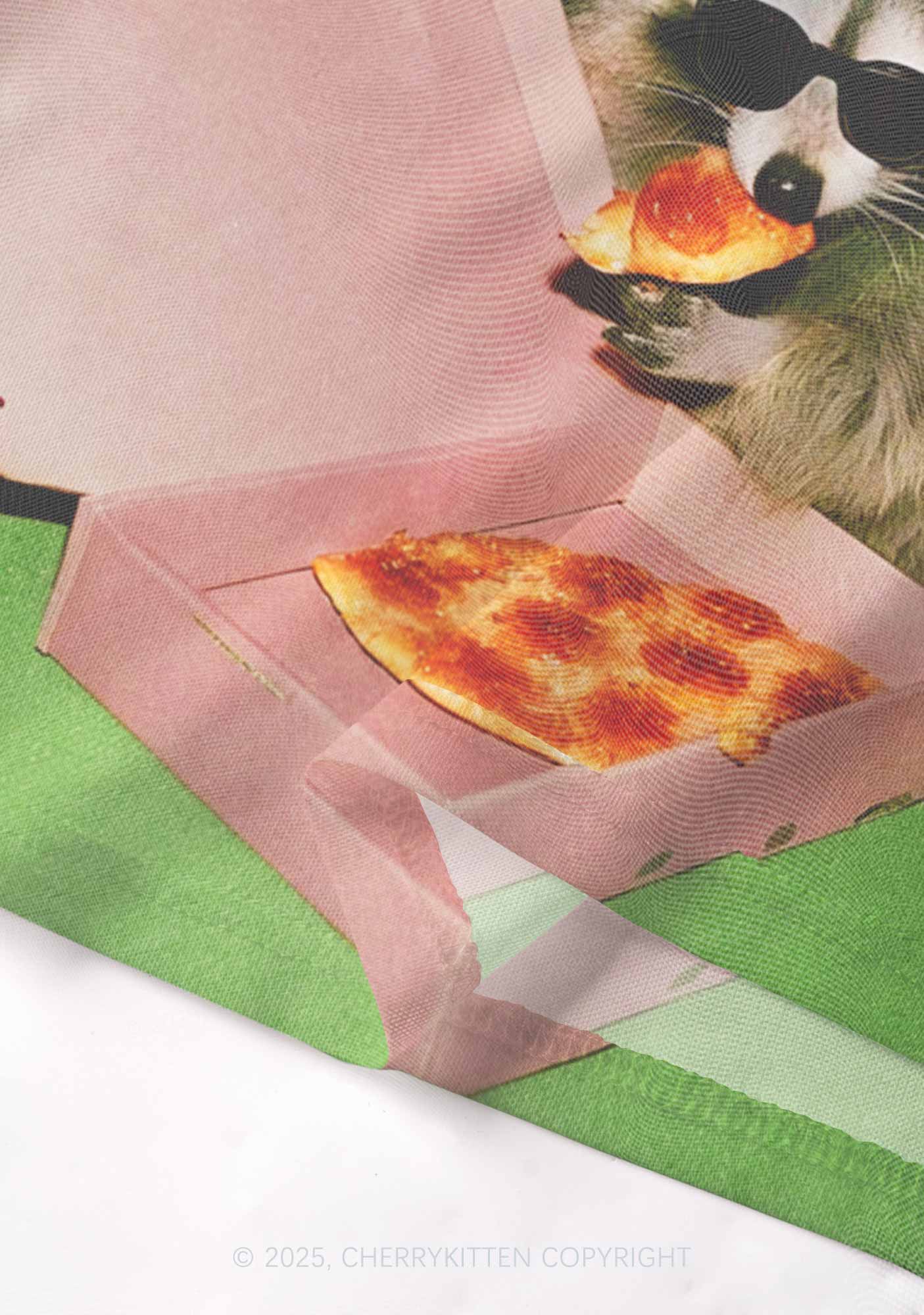 Shades Raccoon Pizza Y2K Mesh Cami Tank Cherrykitten - Image 4