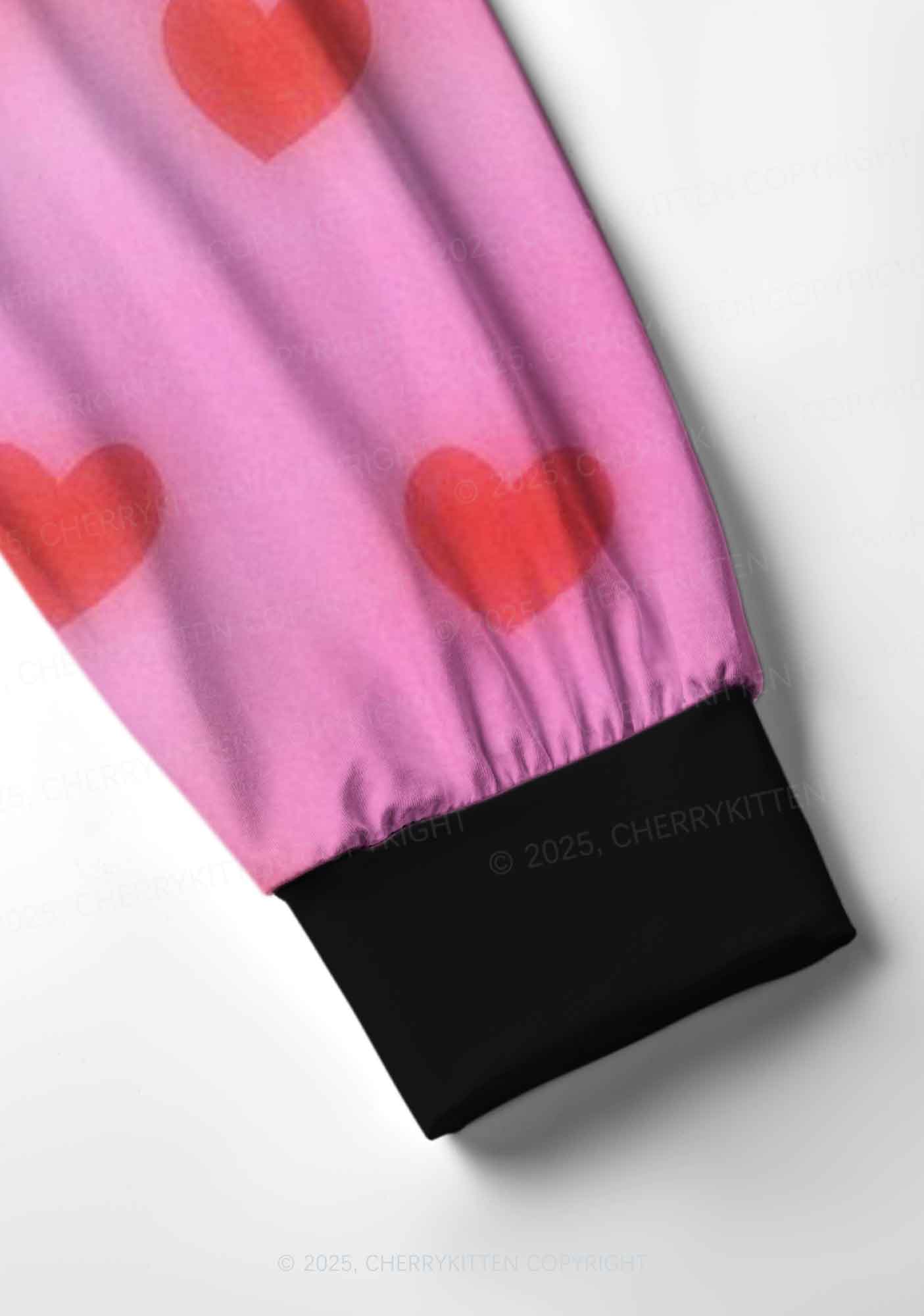 Shiny Love Y2K Print Long Sleeve Pajama Set Cherrykitten - Image 4