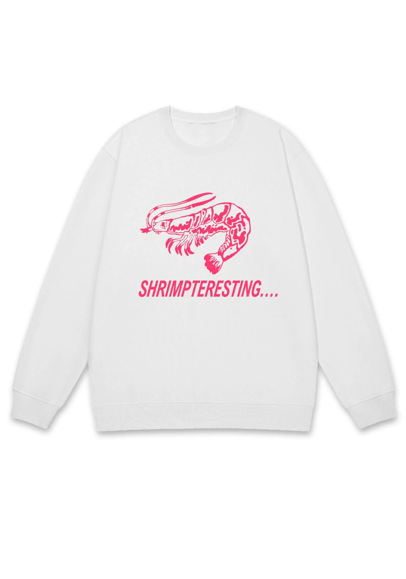 Shrimp Teresting Y2K Sweatshirt - Image 2