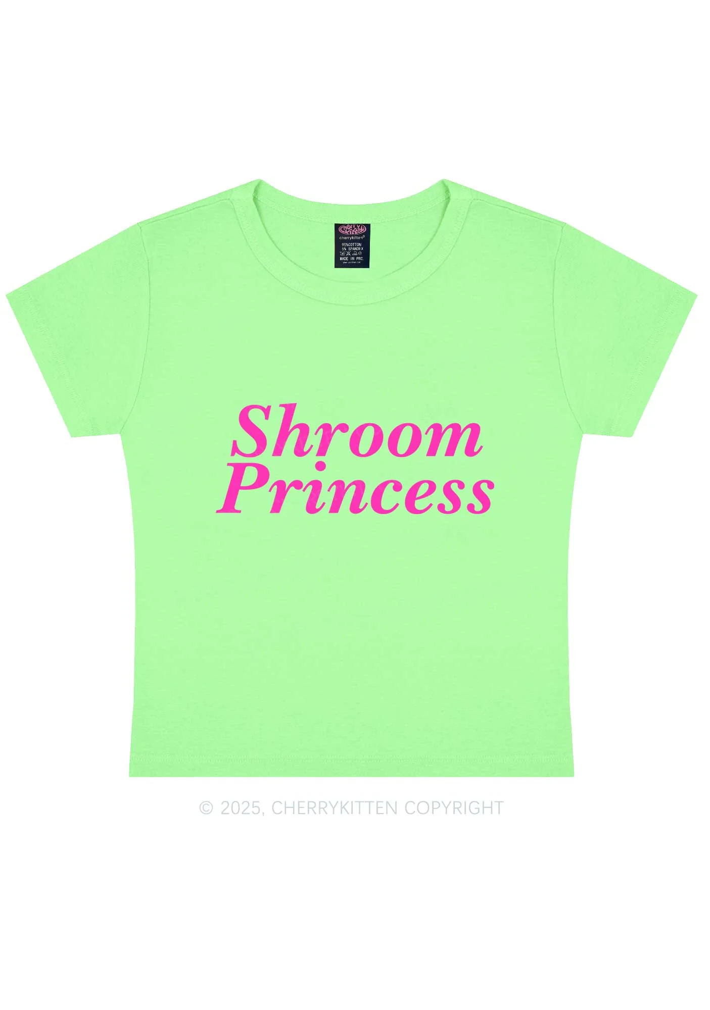 Shroom Princess Y2K Baby Tee Cherrykitten - Image 12
