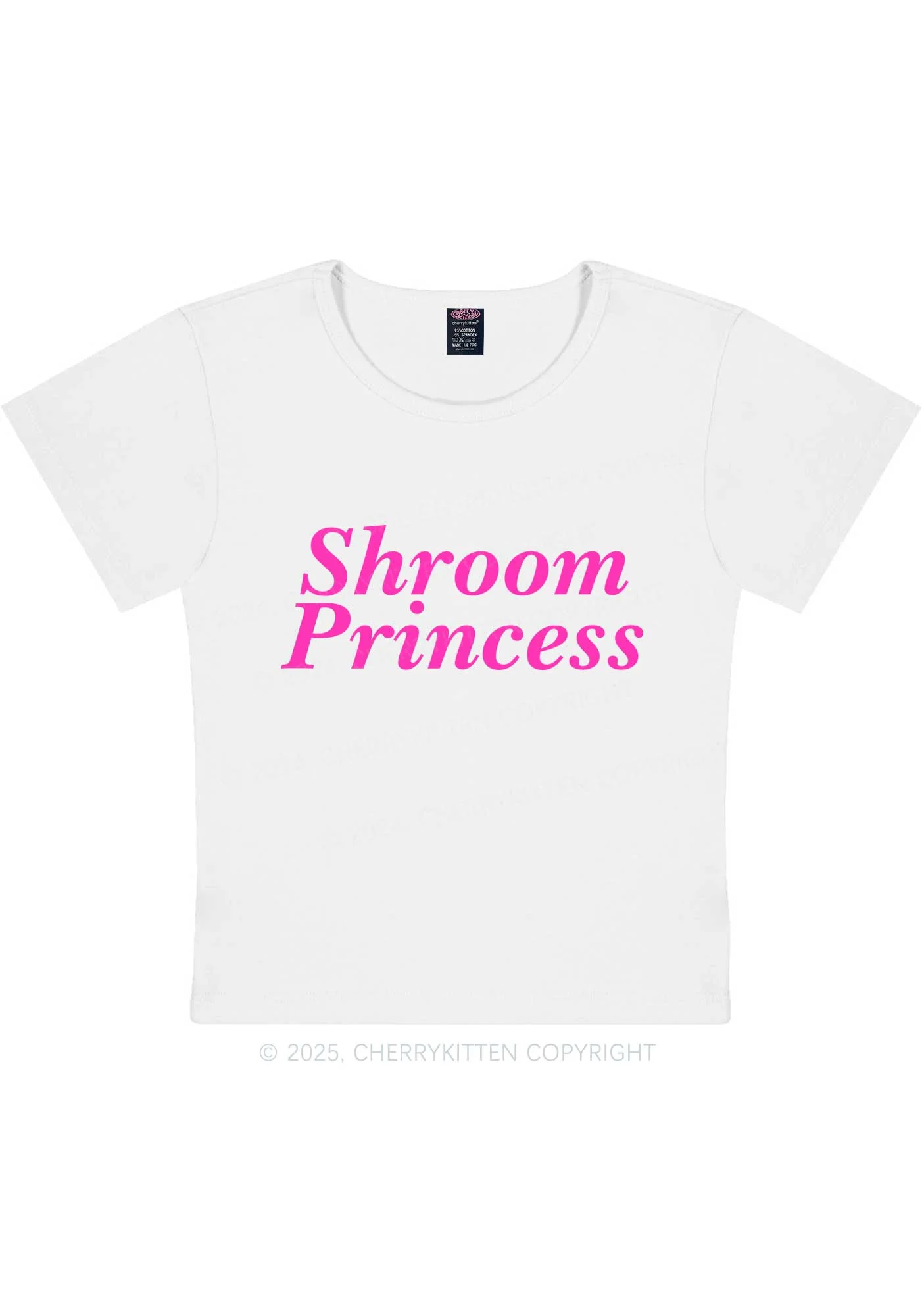 Shroom Princess Y2K Baby Tee Cherrykitten - Image 5