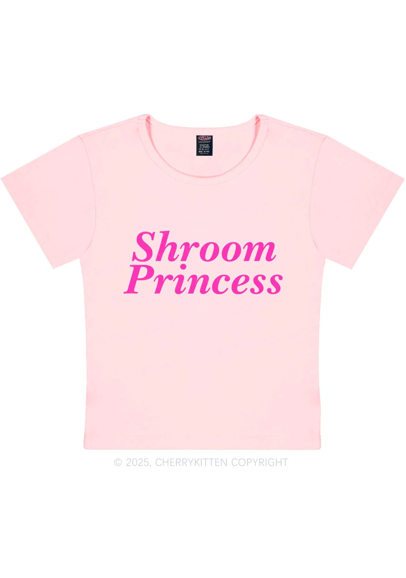 Shroom Princess Y2K Baby Tee Cherrykitten - Image 7