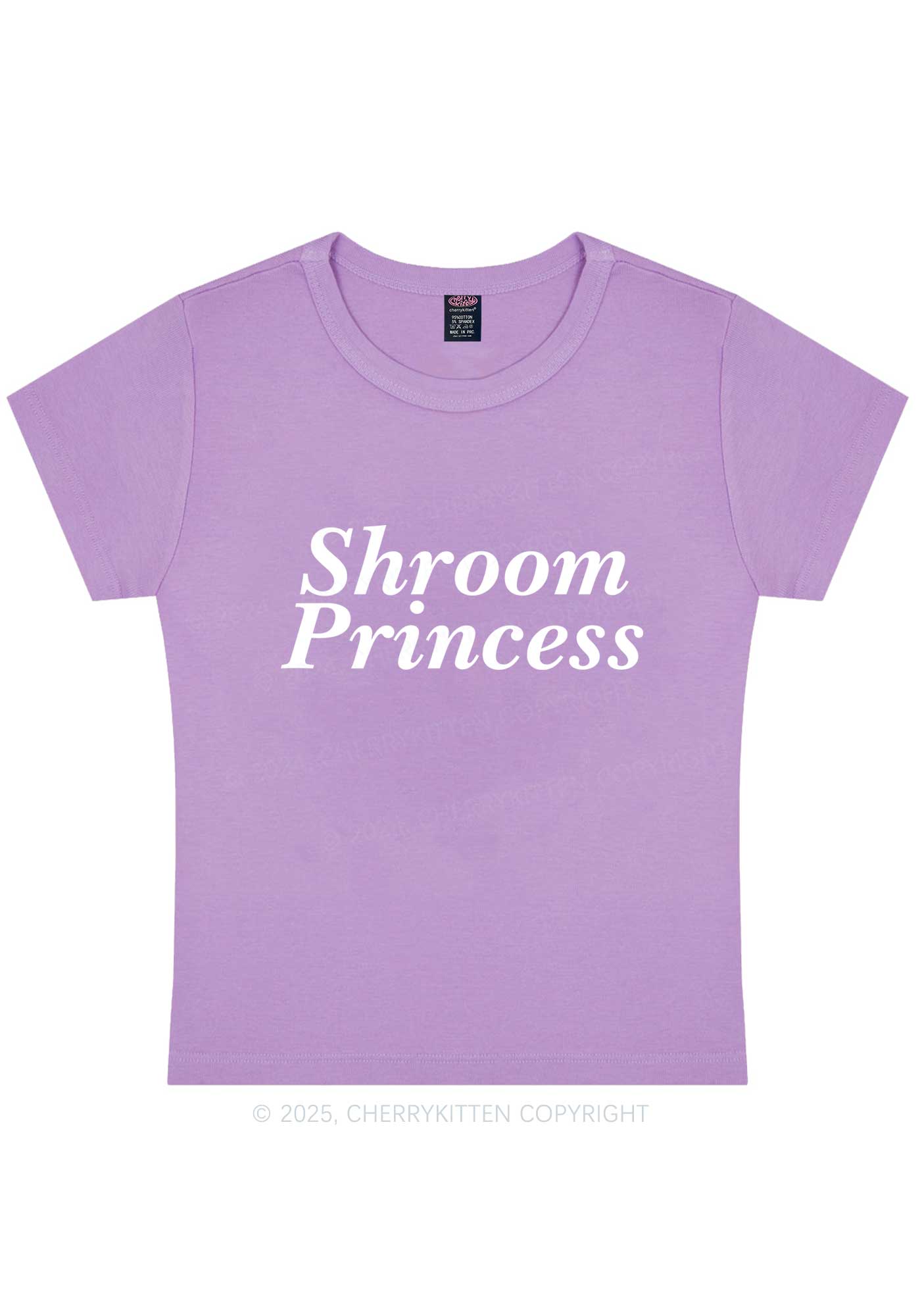 Shroom Princess Y2K Baby Tee Cherrykitten - Image 8