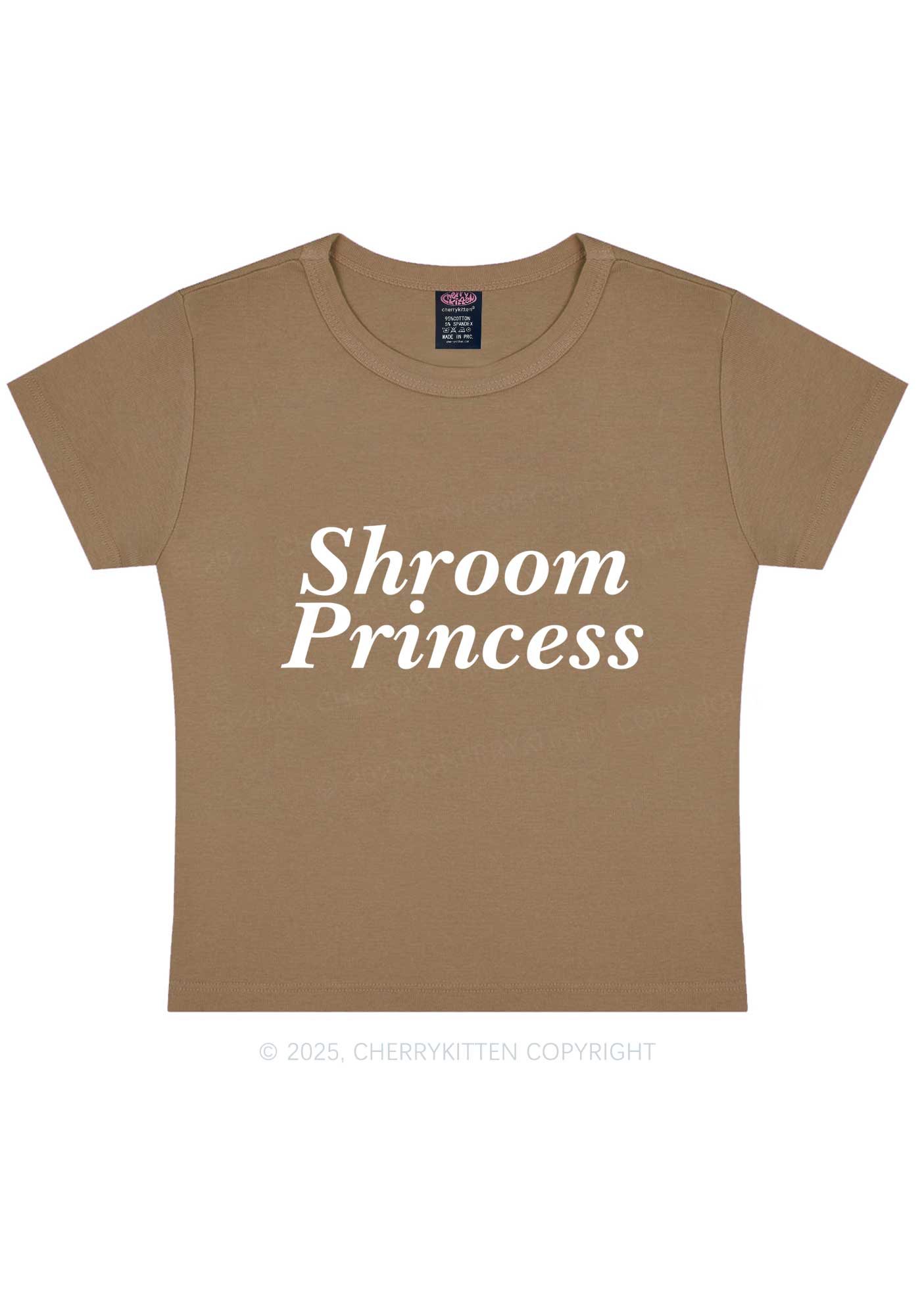 Shroom Princess Y2K Baby Tee Cherrykitten - Image 9