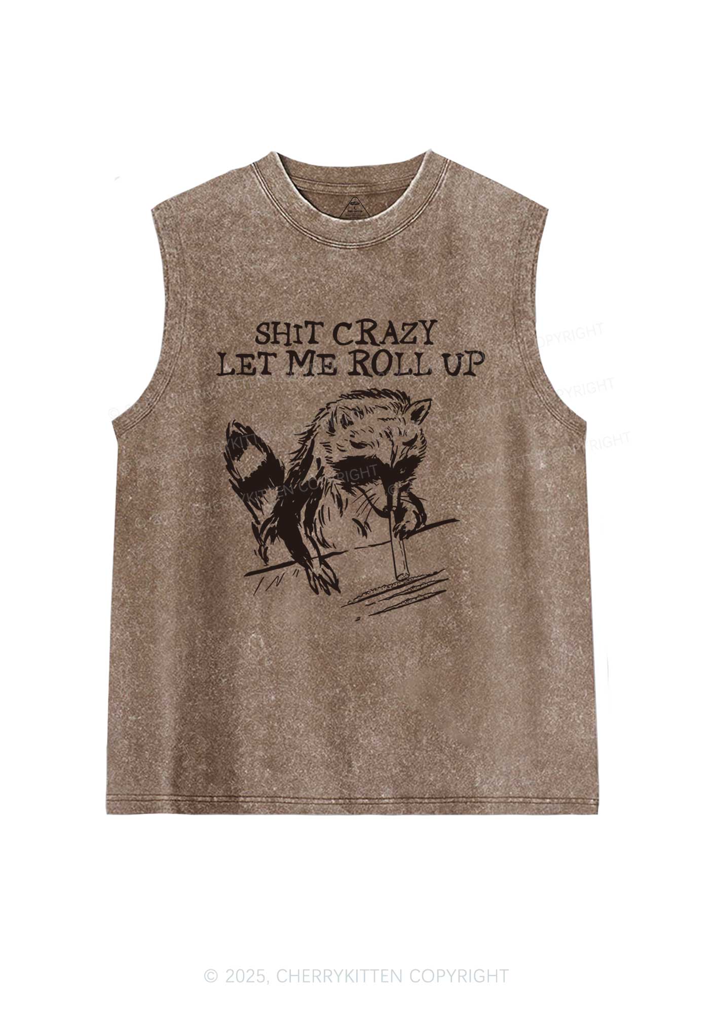 Shxt Crazy Y2K Washed Tank Cherrykitten - Image 6