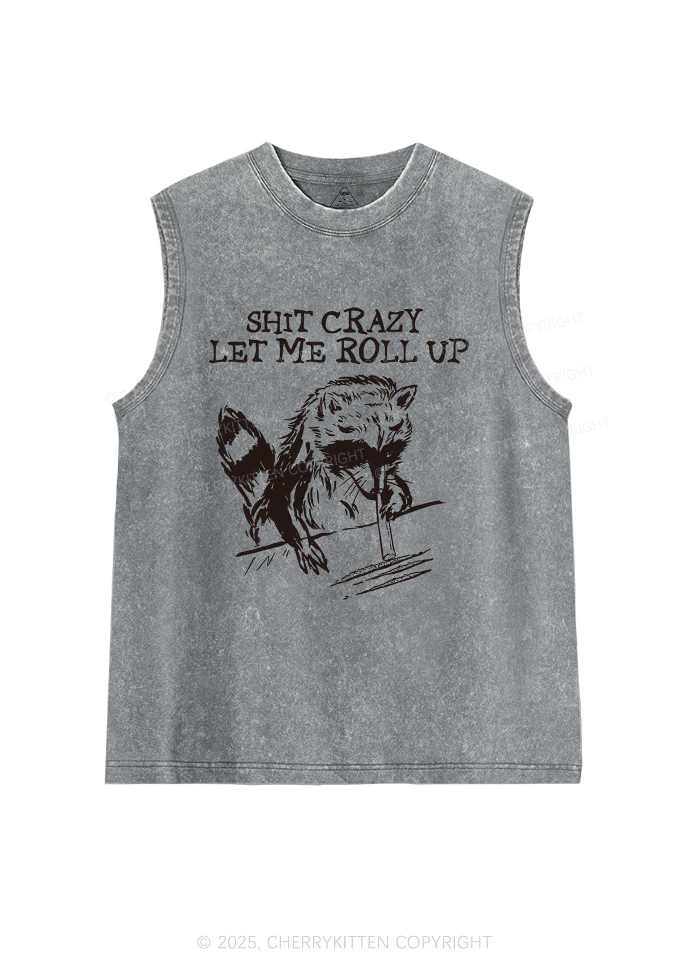 Shxt Crazy Y2K Washed Tank Cherrykitten - Image 7