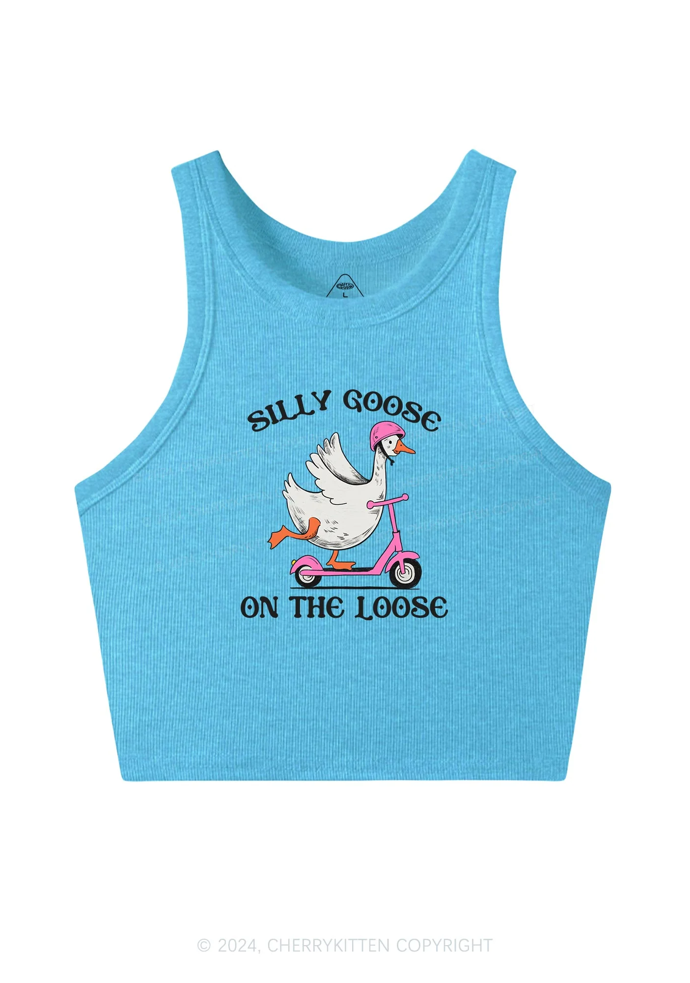 Silly Goose On the Loose Y2K Crop Tank Top Cherrykitten - Image 5