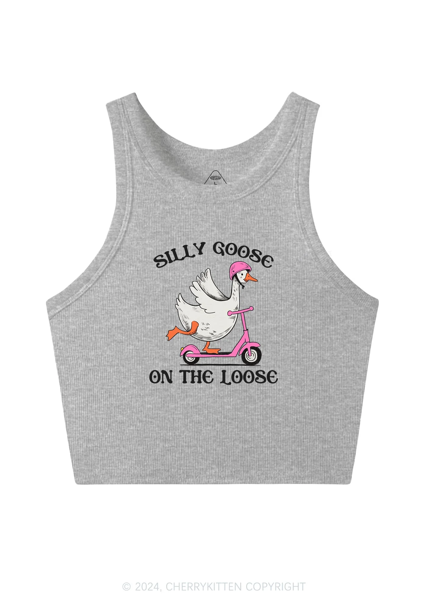 Silly Goose On the Loose Y2K Crop Tank Top Cherrykitten - Image 6