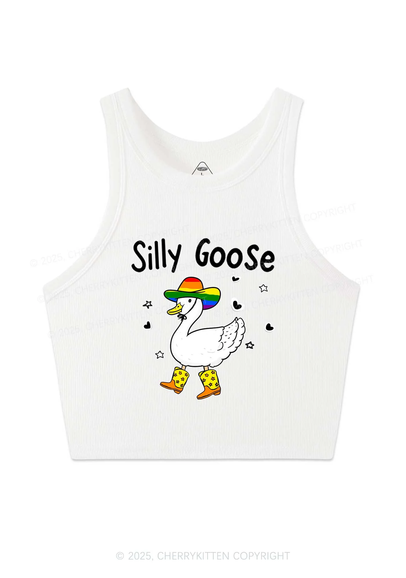 Silly Goose Pride Y2K Crop Tank Top Cherrykitten - Image 3