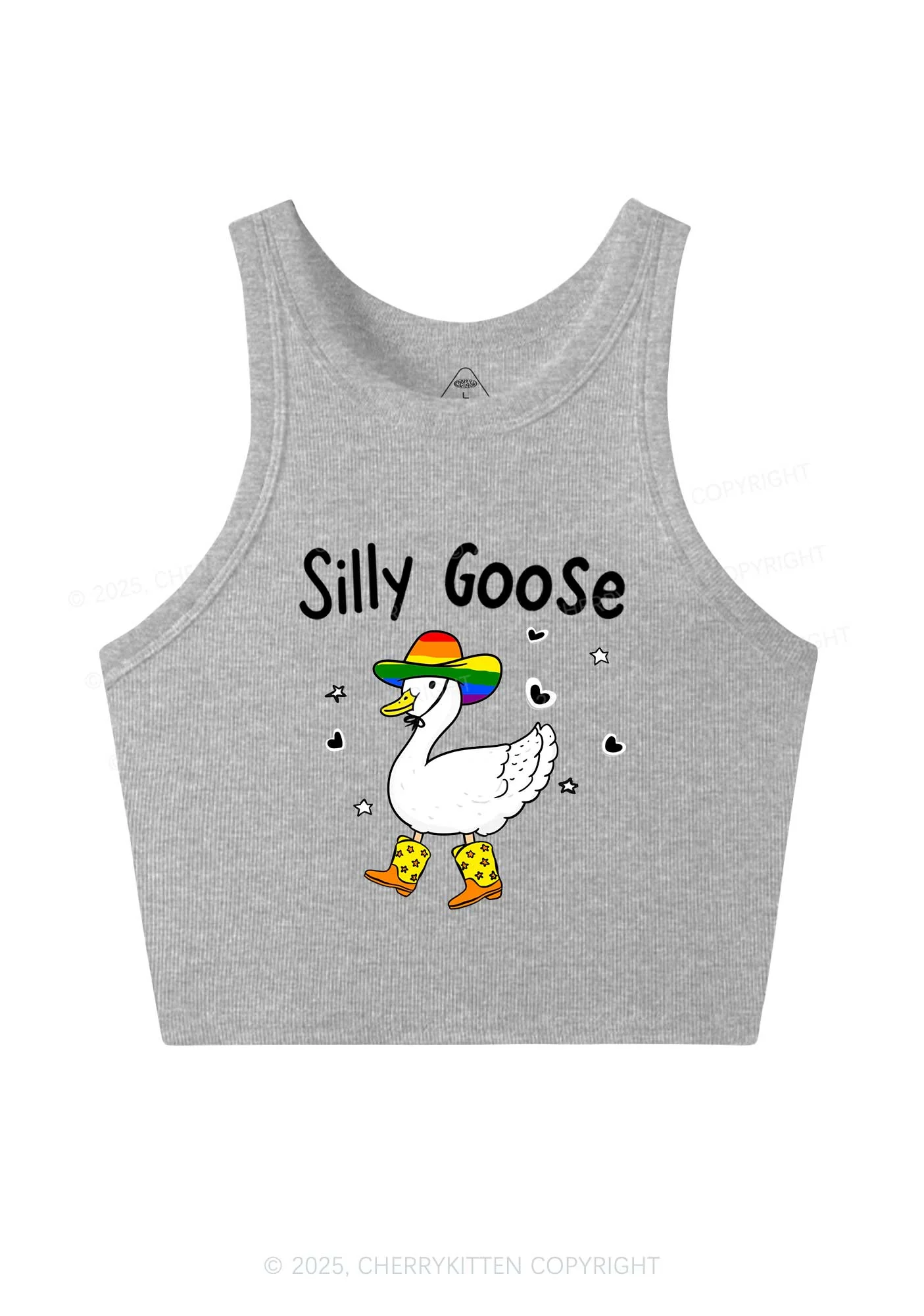 Silly Goose Pride Y2K Crop Tank Top Cherrykitten - Image 4