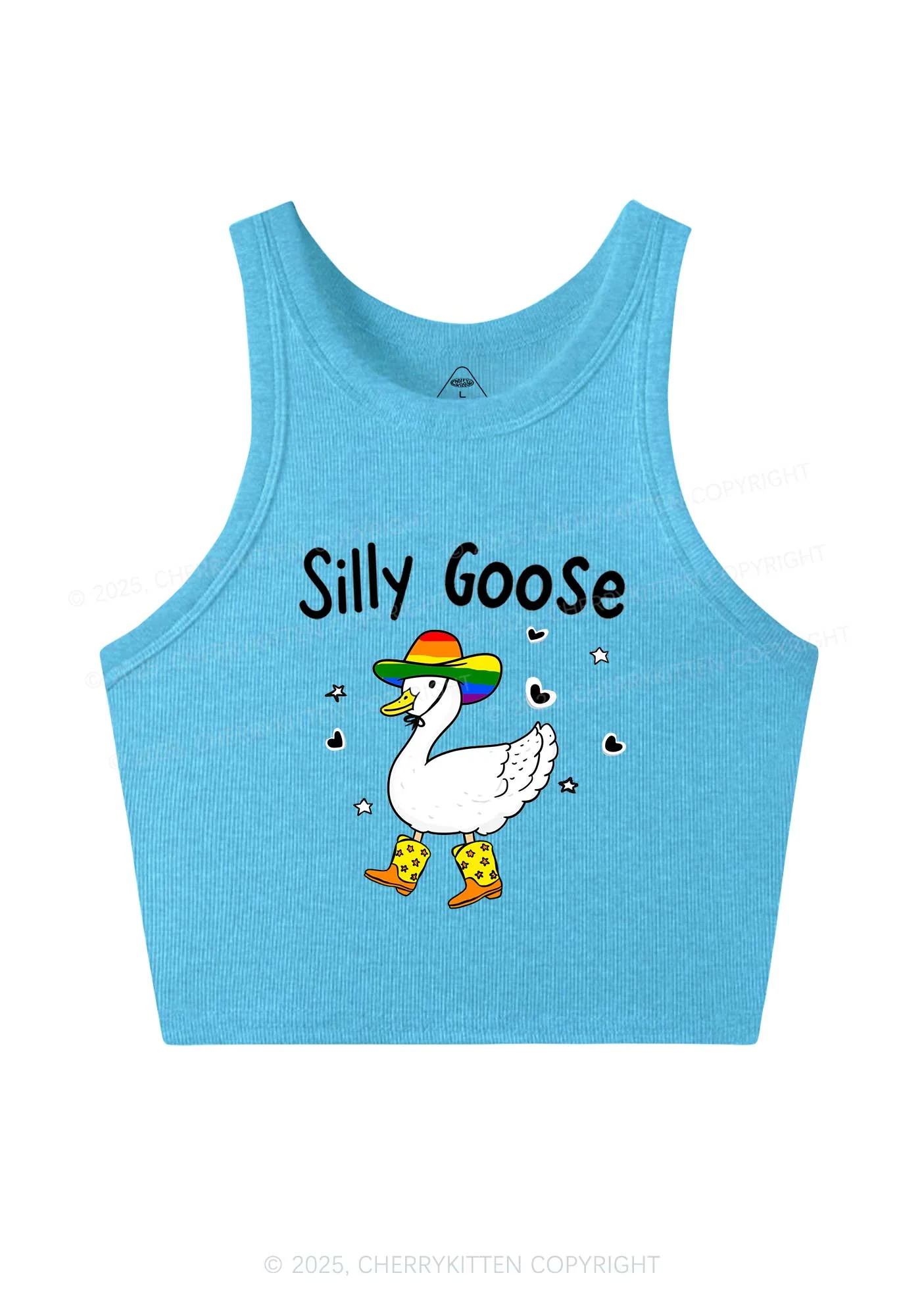Silly Goose Pride Y2K Crop Tank Top Cherrykitten - Image 5