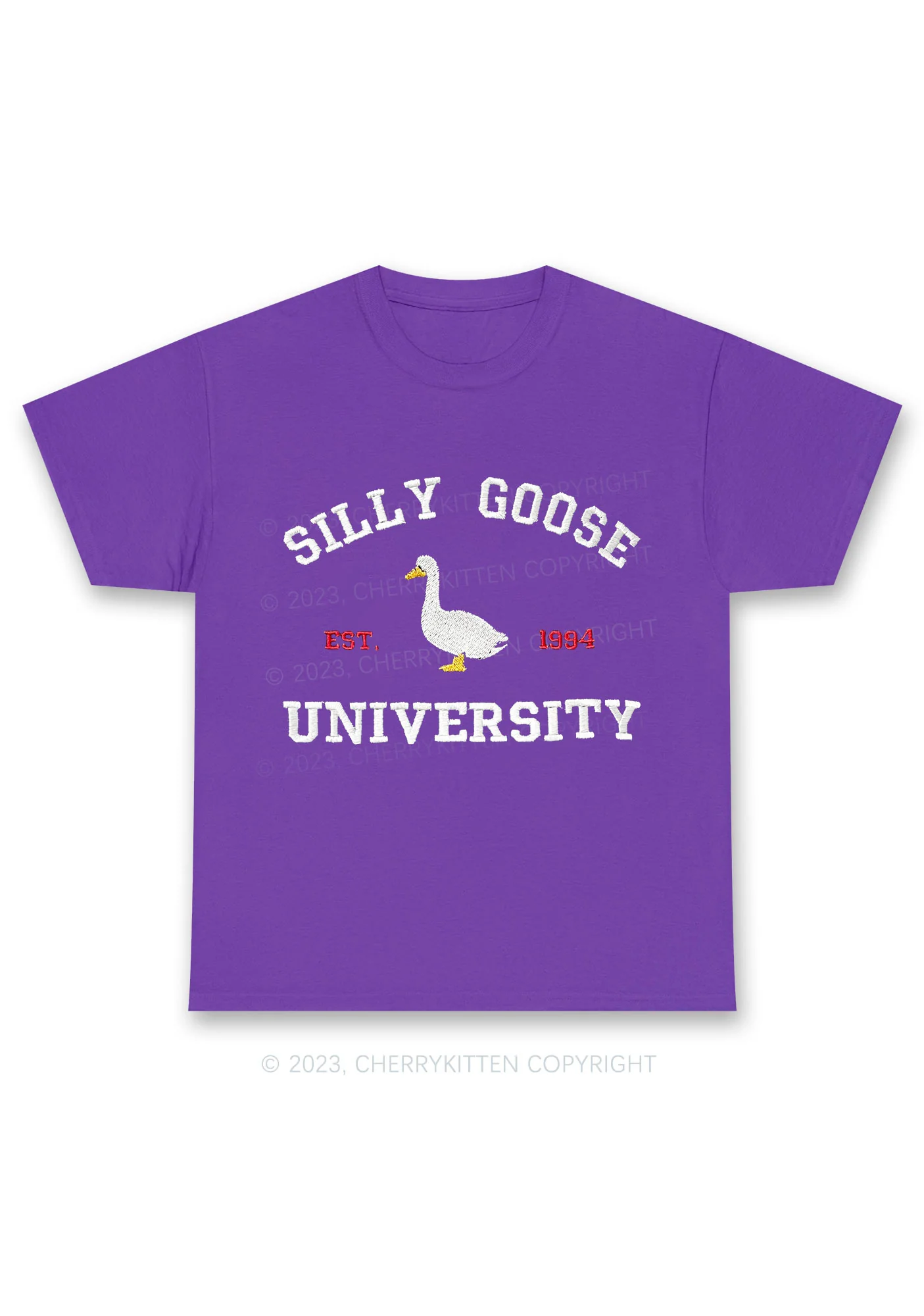 Silly Goose University EST 1994 Chunky Shirt Cherrykitten - Image 2
