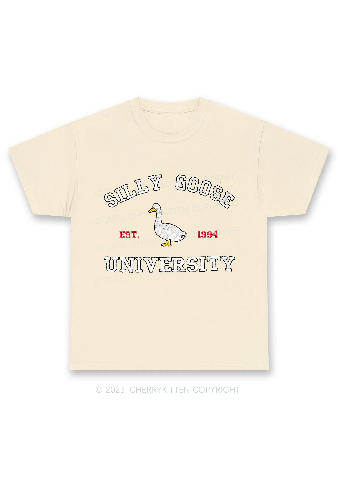 Silly Goose University EST 1994 Chunky Shirt Cherrykitten - Image 4