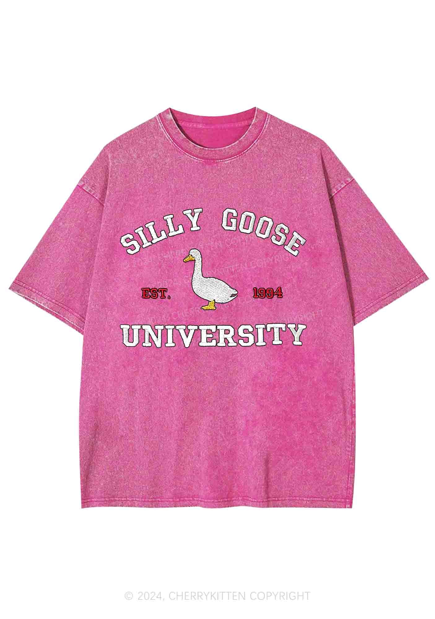 Silly Goose University EST 1994 Y2K Washed Tee Cherrykitten - Image 3