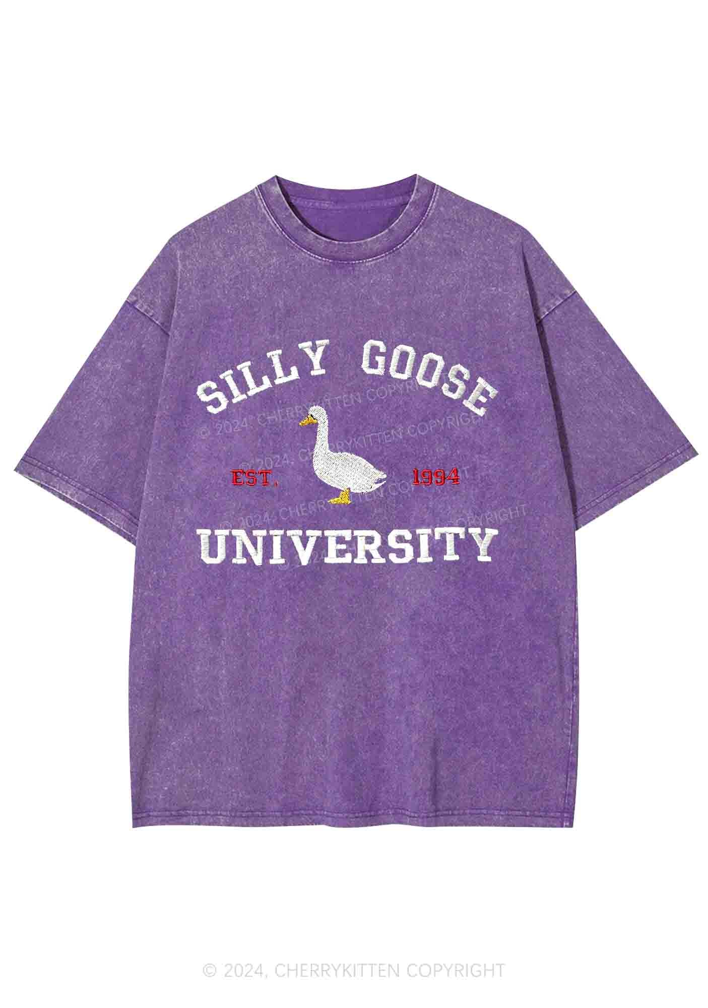 Silly Goose University EST 1994 Y2K Washed Tee Cherrykitten - Image 4