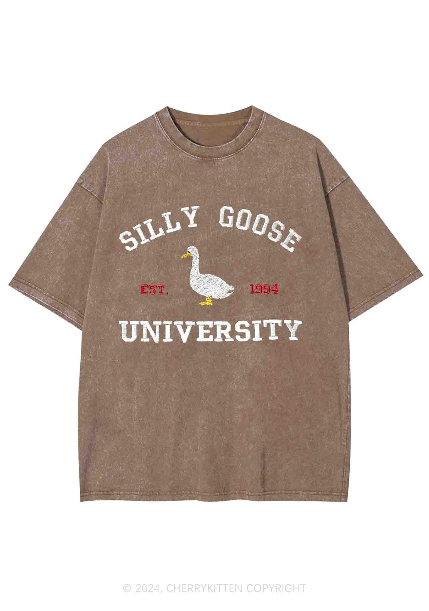 Silly Goose University EST 1994 Y2K Washed Tee Cherrykitten - Image 5