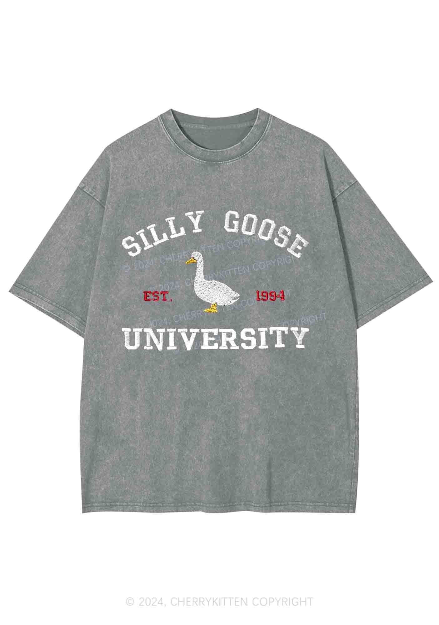 Silly Goose University EST 1994 Y2K Washed Tee Cherrykitten - Image 6