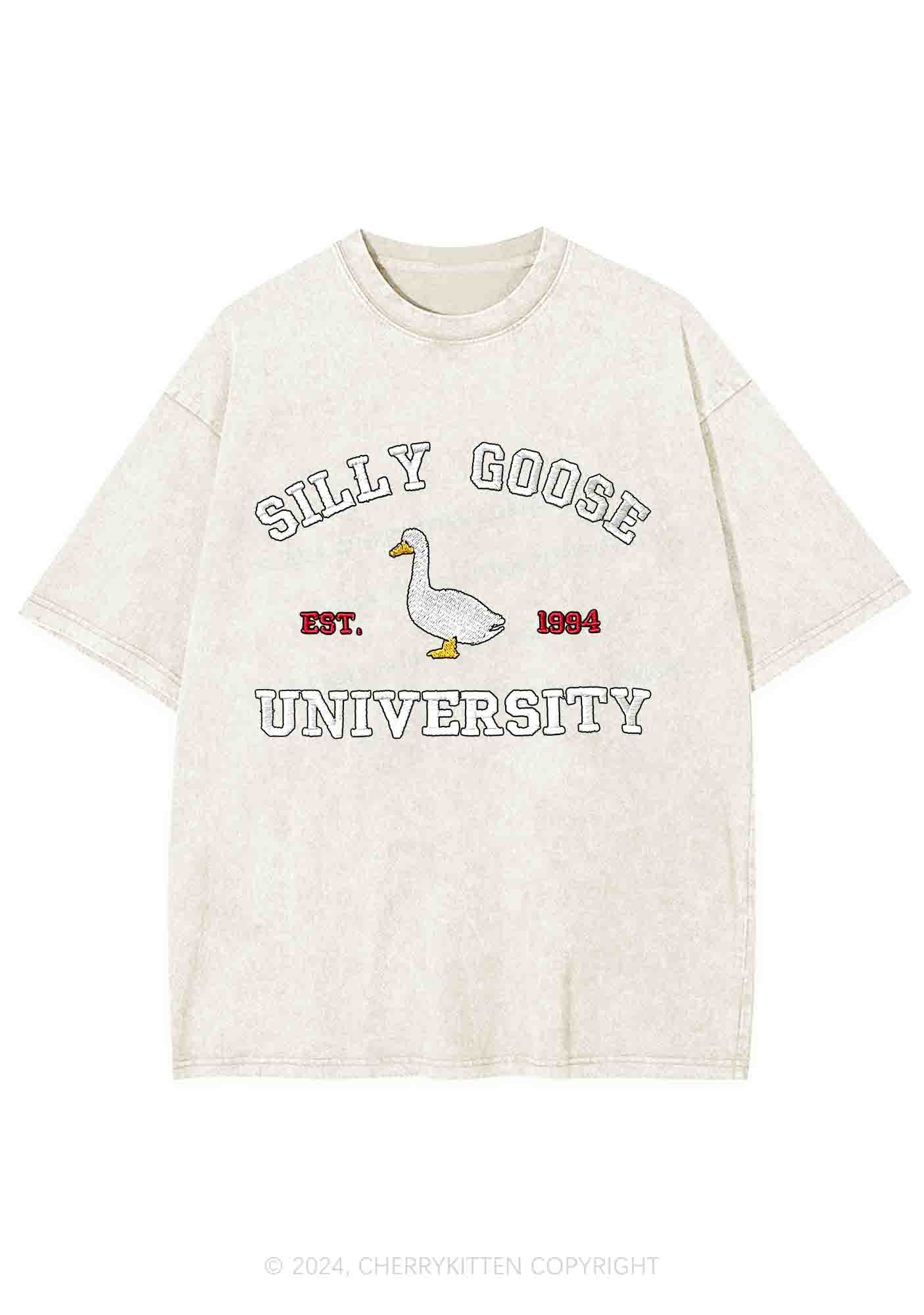 Silly Goose University EST 1994 Y2K Washed Tee Cherrykitten - Image 7