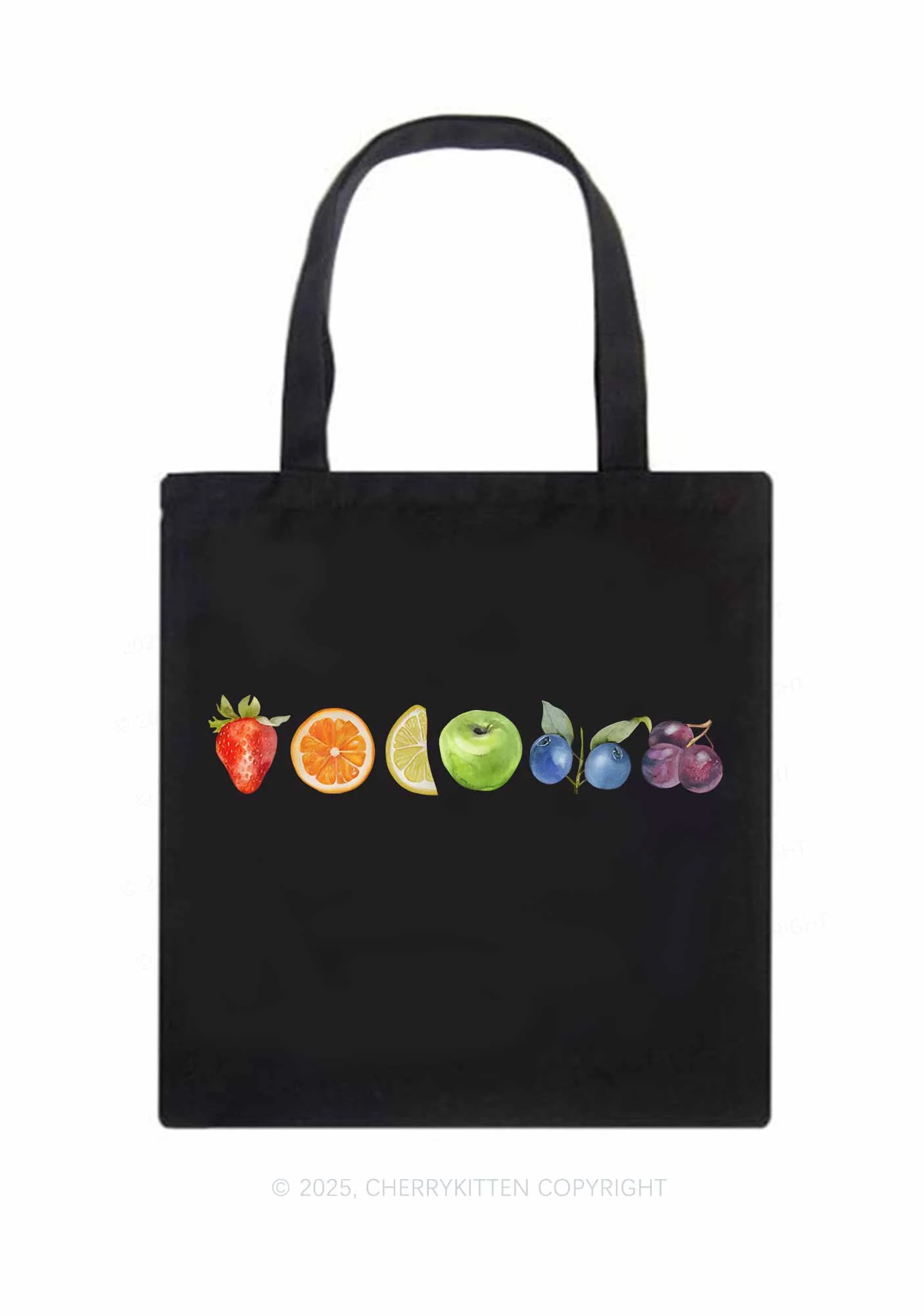 Six Fruity Pride Y2K Canvas Tote Bag Cherrykitten - Image 3