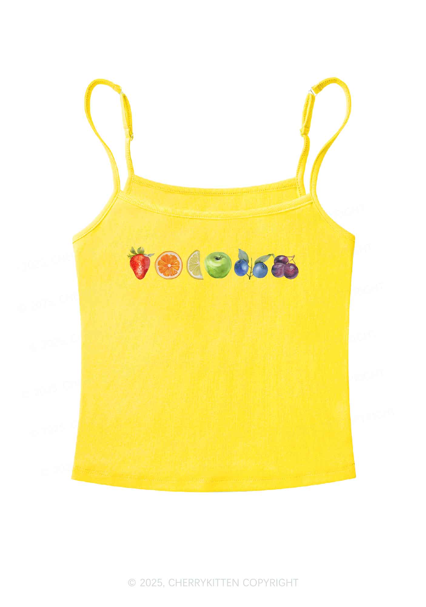 Six Fruity Pride Y2K Spaghetti Strap Cami Cherrykitten - Image 7