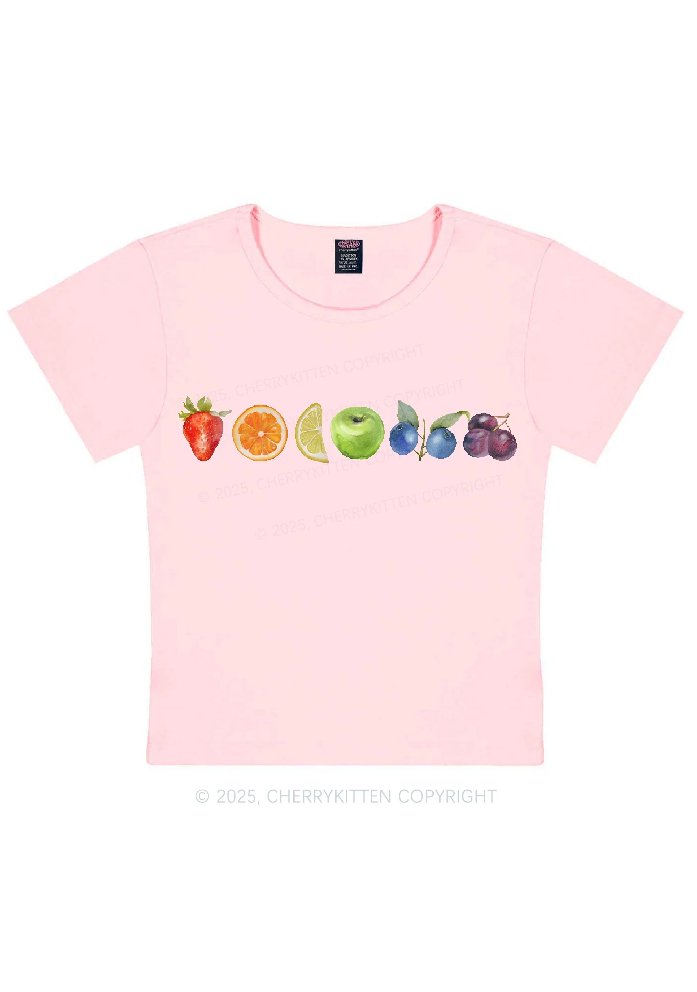 Six Fruity Y2K Baby Tee Cherrykitten - Image 10