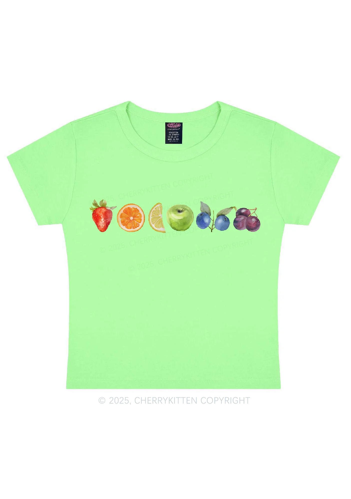 Six Fruity Y2K Baby Tee Cherrykitten - Image 11