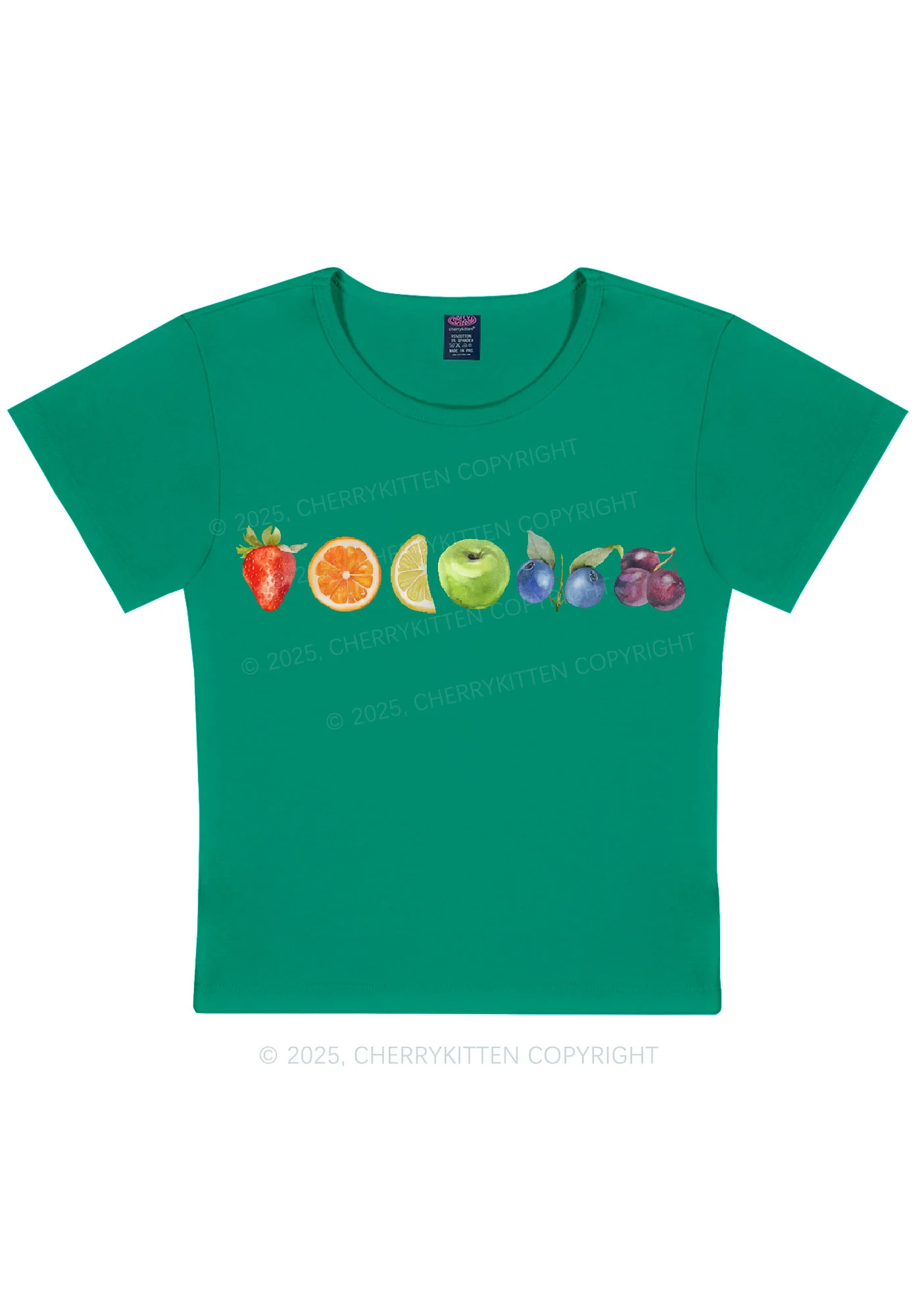 Six Fruity Y2K Baby Tee Cherrykitten - Image 12