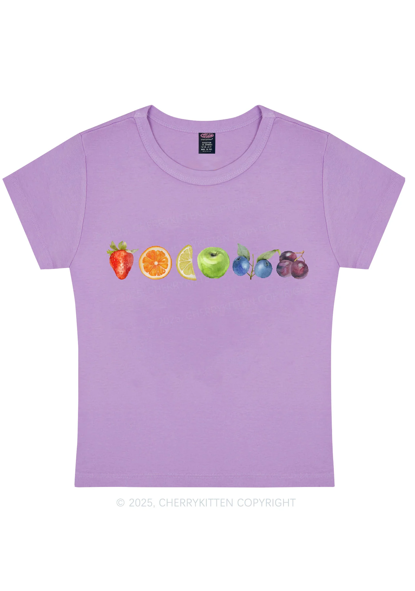 Six Fruity Y2K Baby Tee Cherrykitten - Image 4
