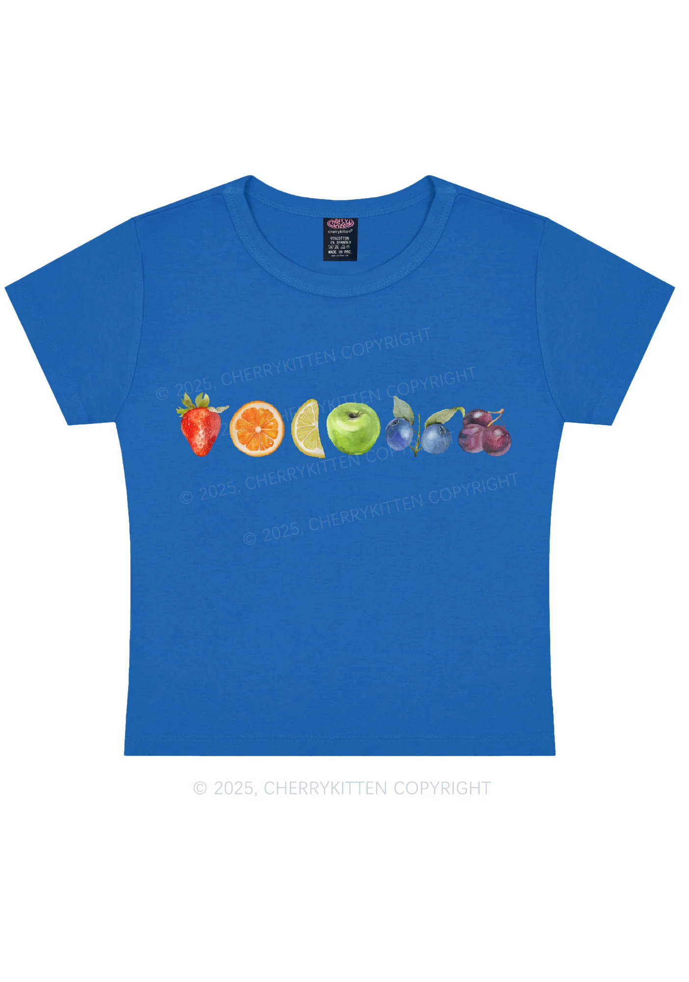 Six Fruity Y2K Baby Tee Cherrykitten - Image 7