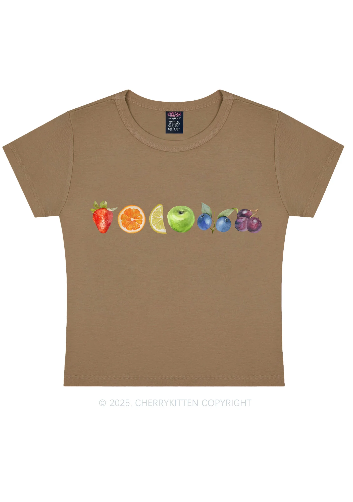 Six Fruity Y2K Baby Tee Cherrykitten - Image 8