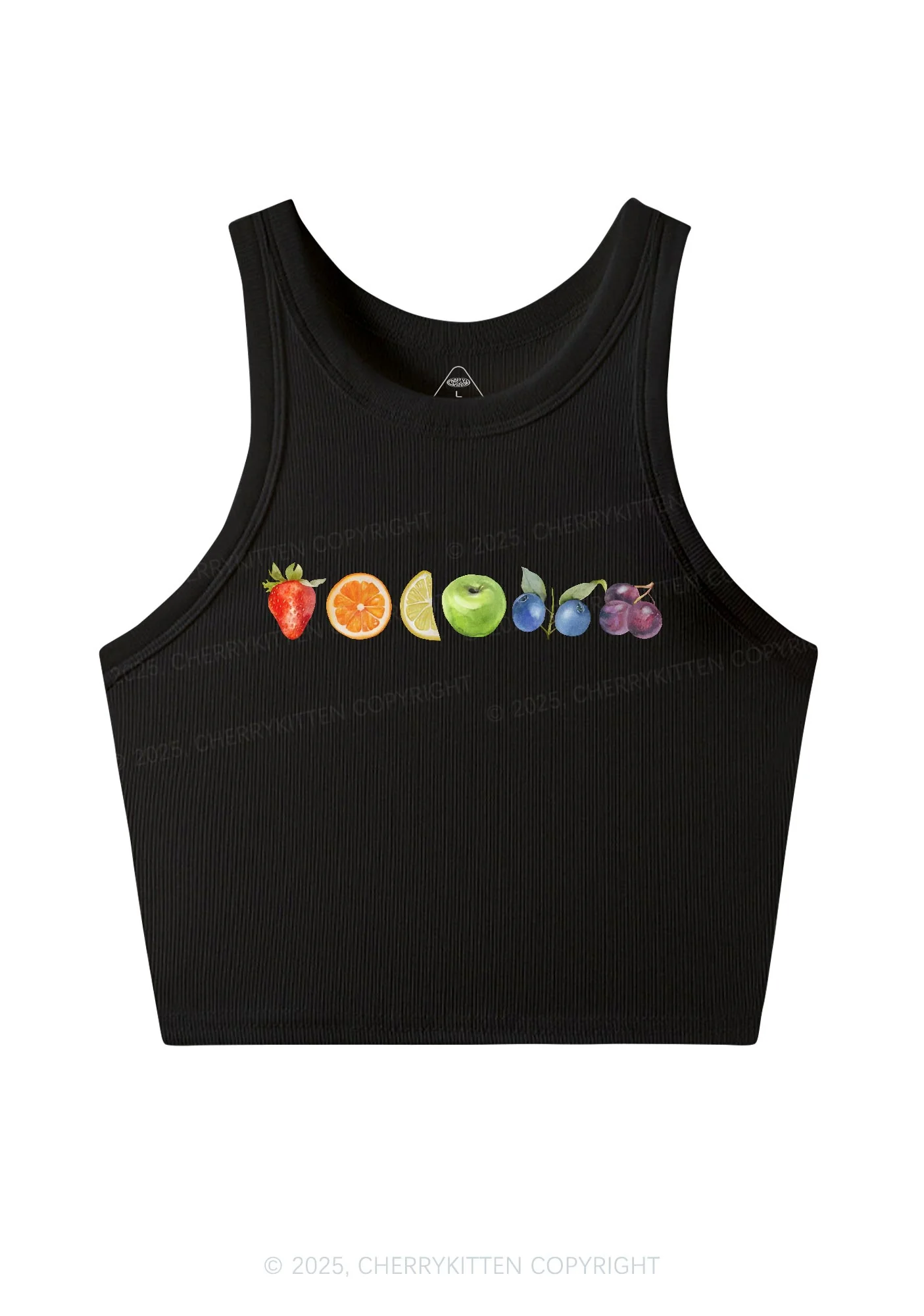 Six Fruity Y2K Crop Tank Top Cherrykitten - Image 3