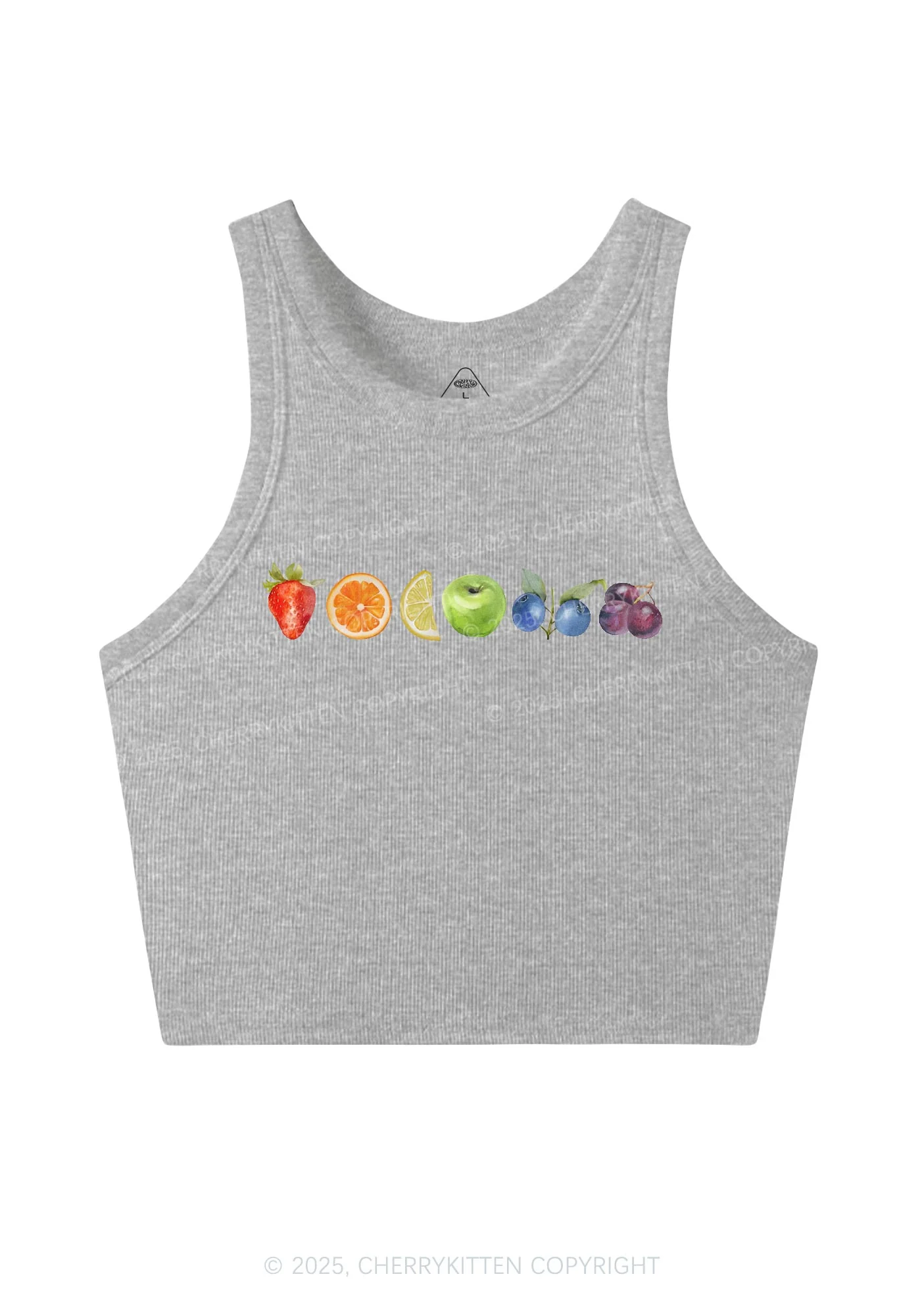 Six Fruity Y2K Crop Tank Top Cherrykitten - Image 4