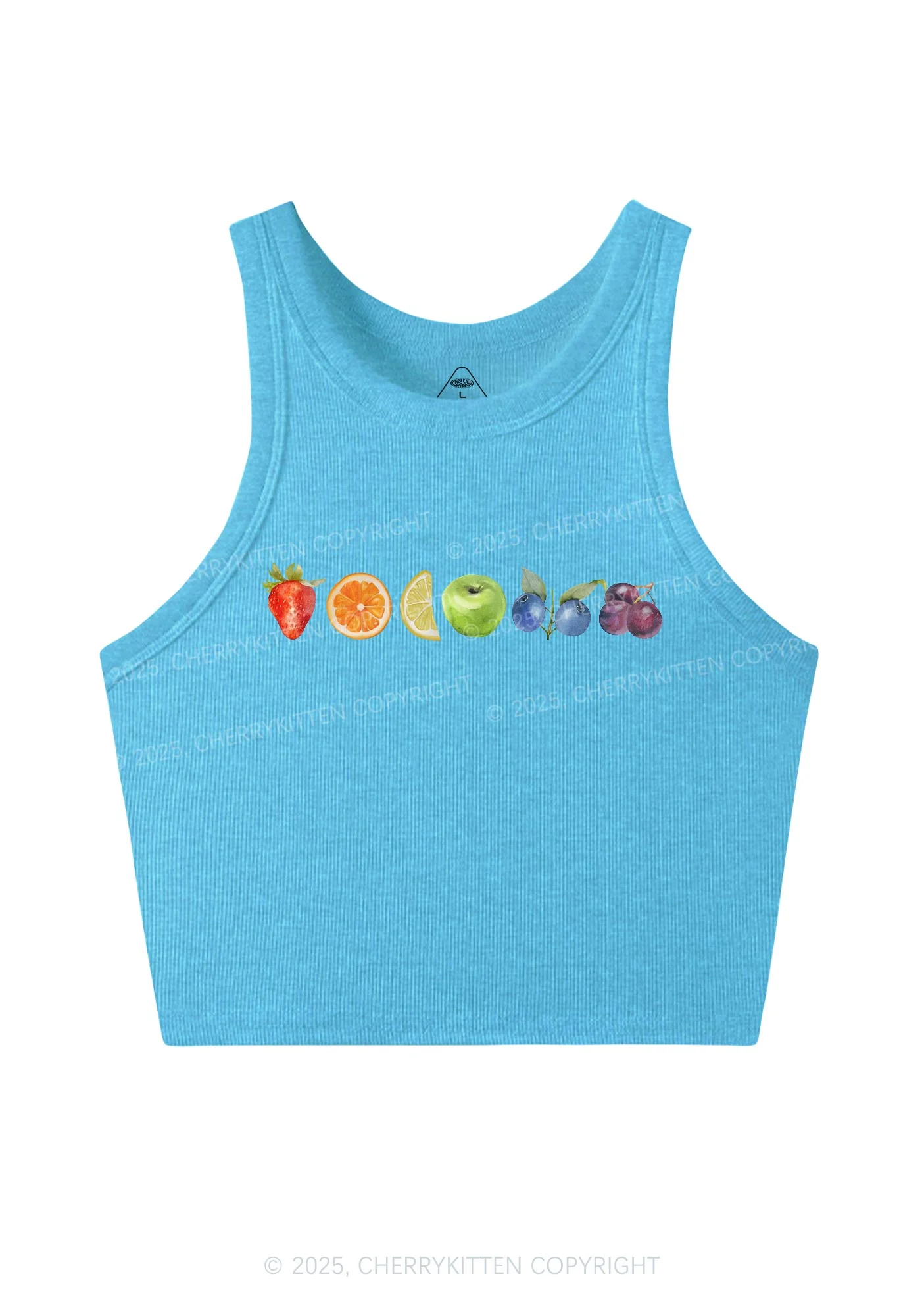 Six Fruity Y2K Crop Tank Top Cherrykitten - Image 5