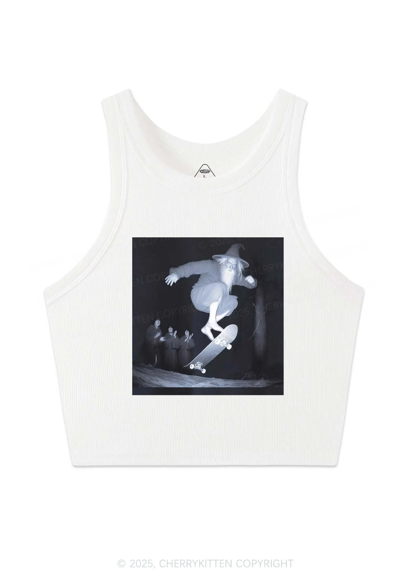 Skating Wizard Y2K Crop Tank Top Cherrykitten - Image 4
