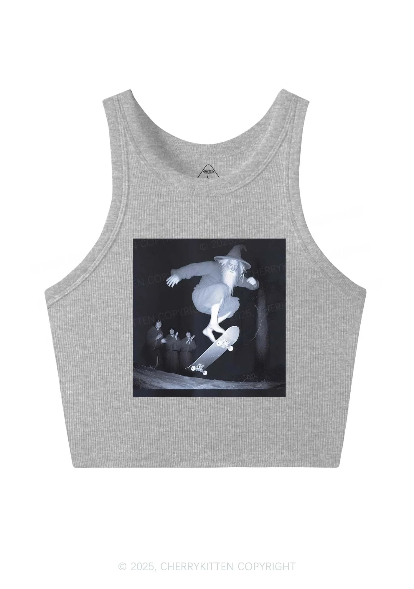 Skating Wizard Y2K Crop Tank Top Cherrykitten - Image 5